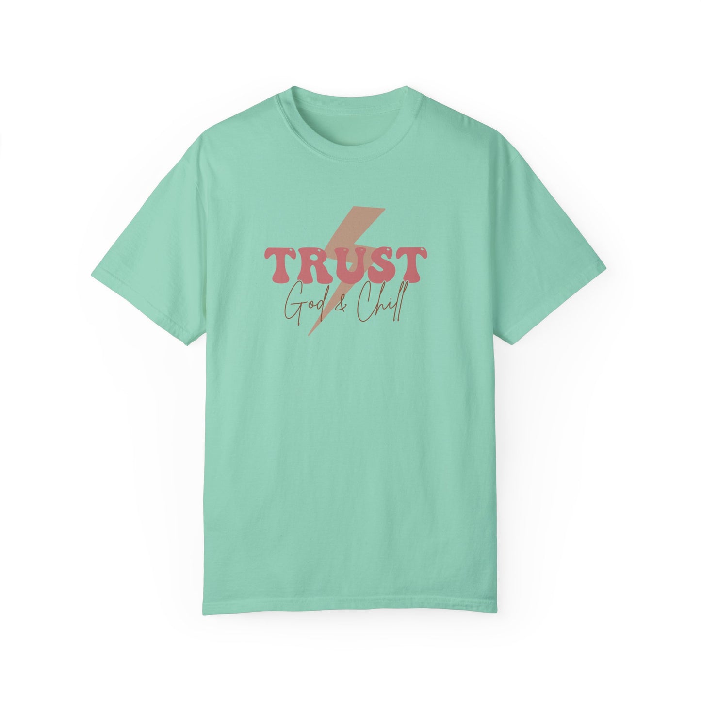 Trust God Garment-Dyed T-Shirt - 'Trust God' Graphic Tee