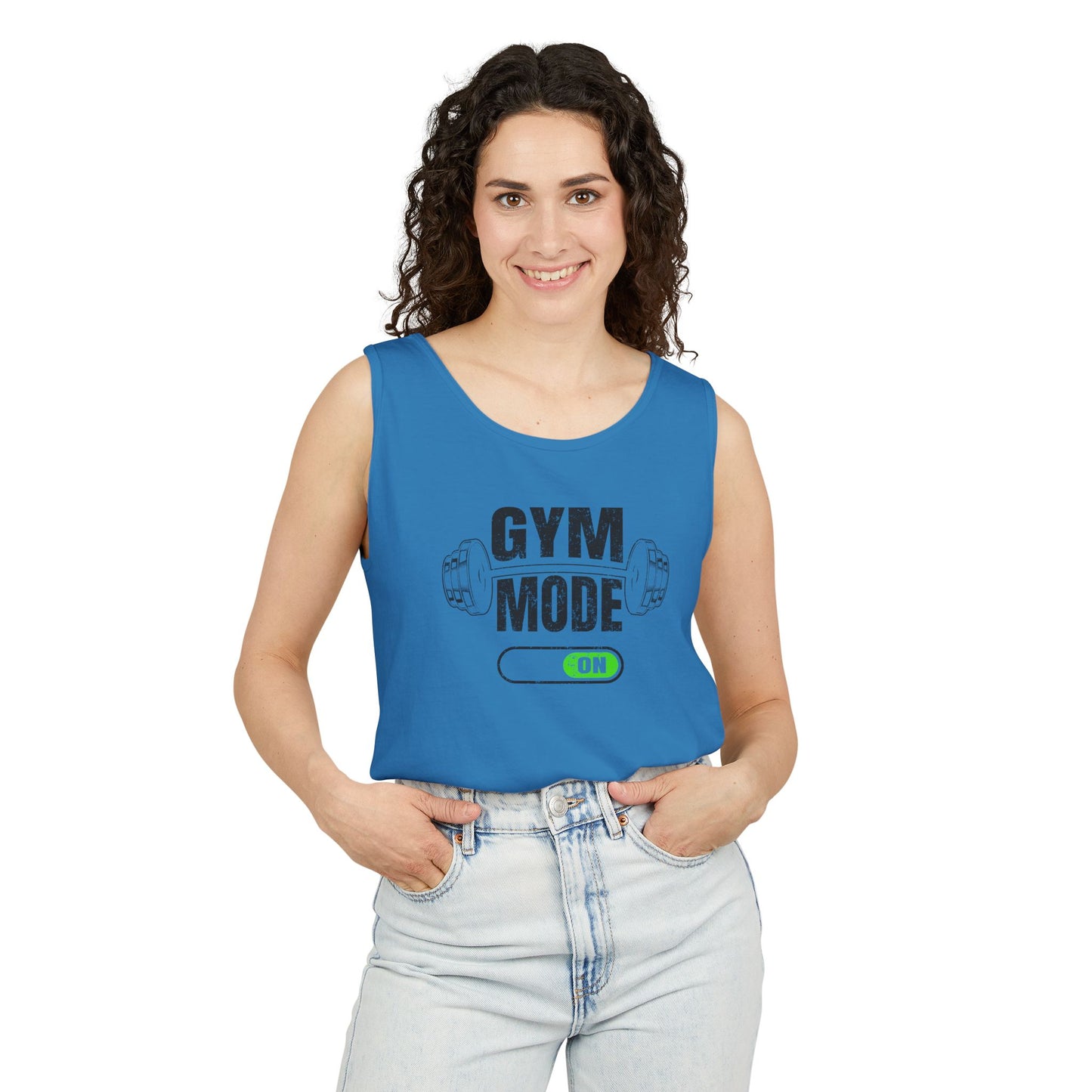 Gym Mode Unisex Tank Top | Fitness Apparel, Workout Shirt, Gymwear, Activewear, Gift for Gym Lovers, Summer Fitness
