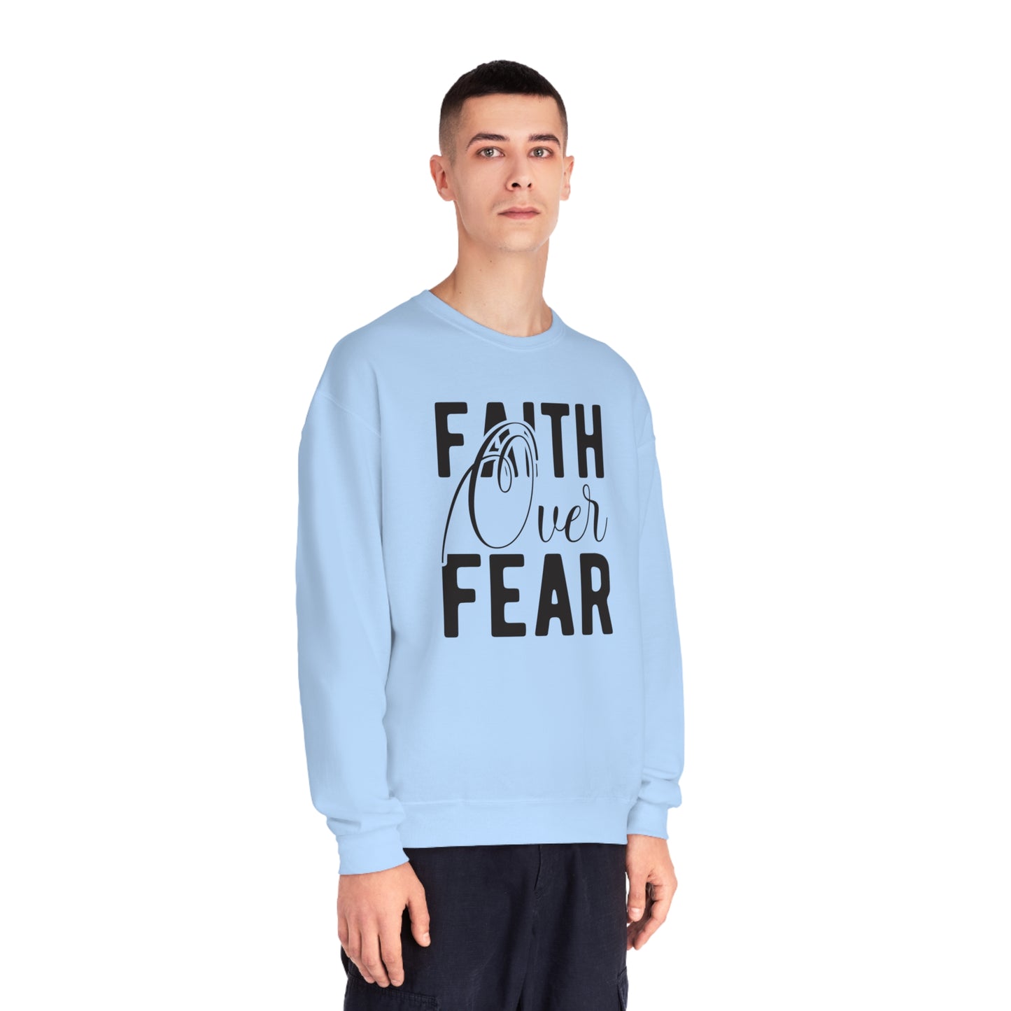 faith over fear NuBlend® Crewneck Sweatshirt