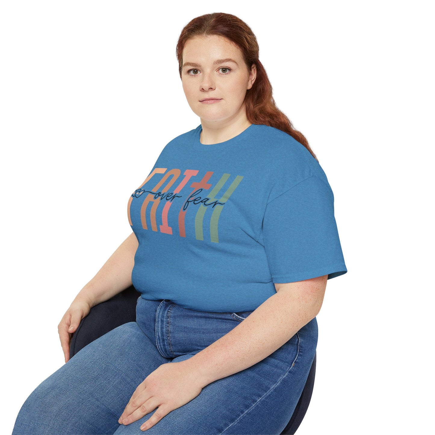 Faith Over Fear Ultra Cotton Tee, Inspirational Shirt, Everyday Wear, Gift for Believers, Faith-Based Apparel