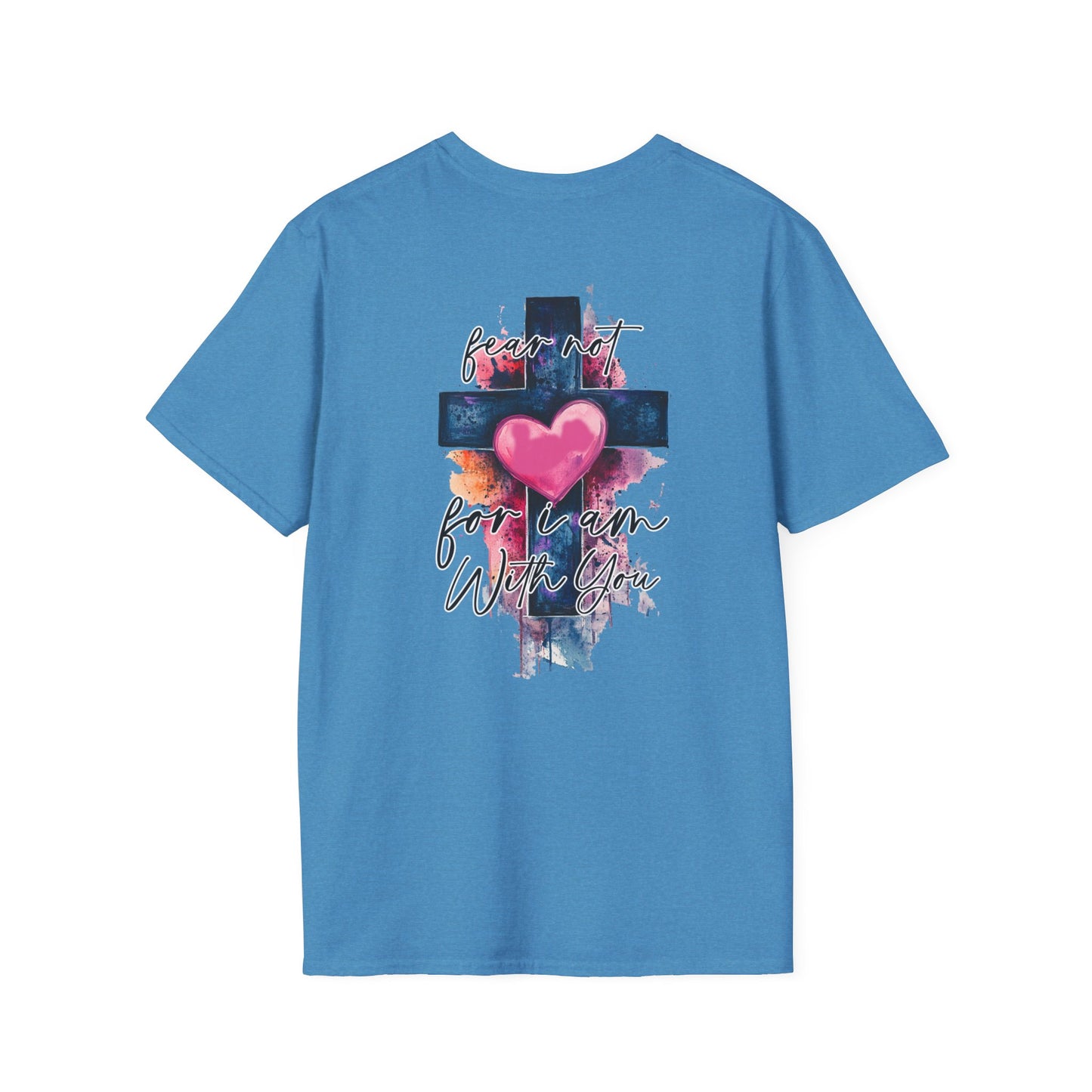 Colorful Heart Cross T-Shirt | Positive Vibes Tee | Faith-Based Apparel | Graphic Tee | Gift for Friends & Family