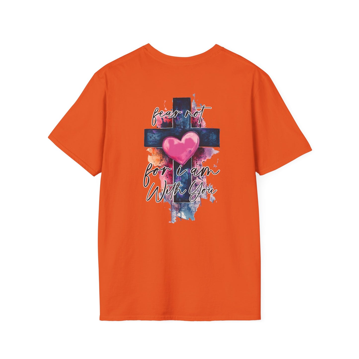 Colorful Heart Cross T-Shirt | Positive Vibes Tee | Faith-Based Apparel | Graphic Tee | Gift for Friends & Family