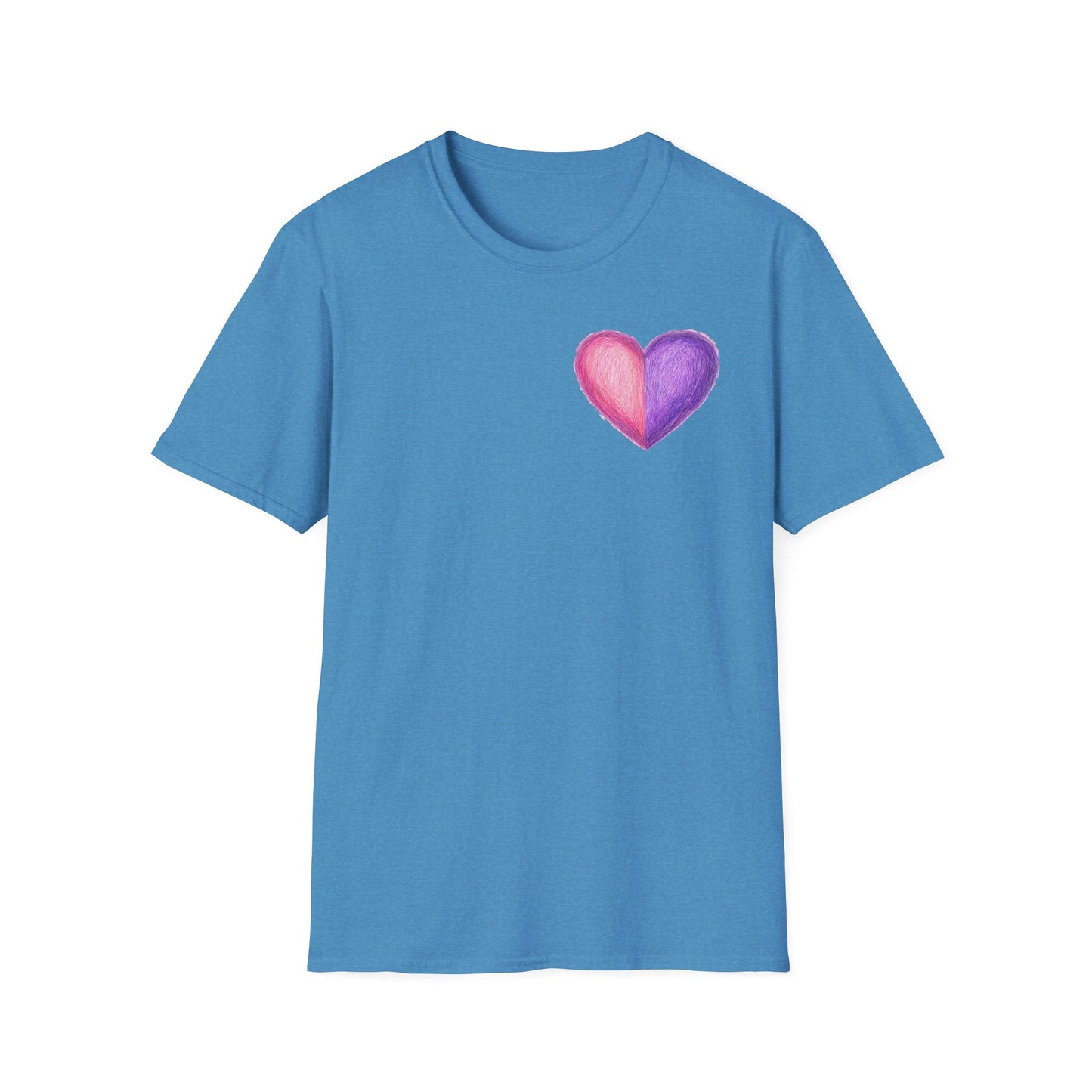 Colorful Heart Cross T-Shirt | Positive Vibes Tee | Faith-Based Apparel | Graphic Tee | Gift for Friends & Family