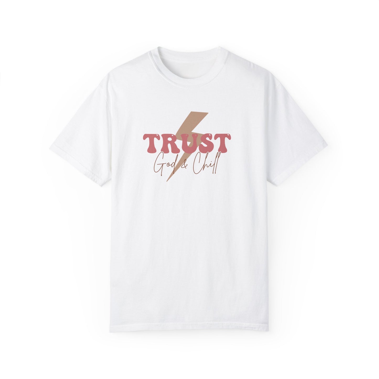 Trust God Garment-Dyed T-Shirt - 'Trust God' Graphic Tee