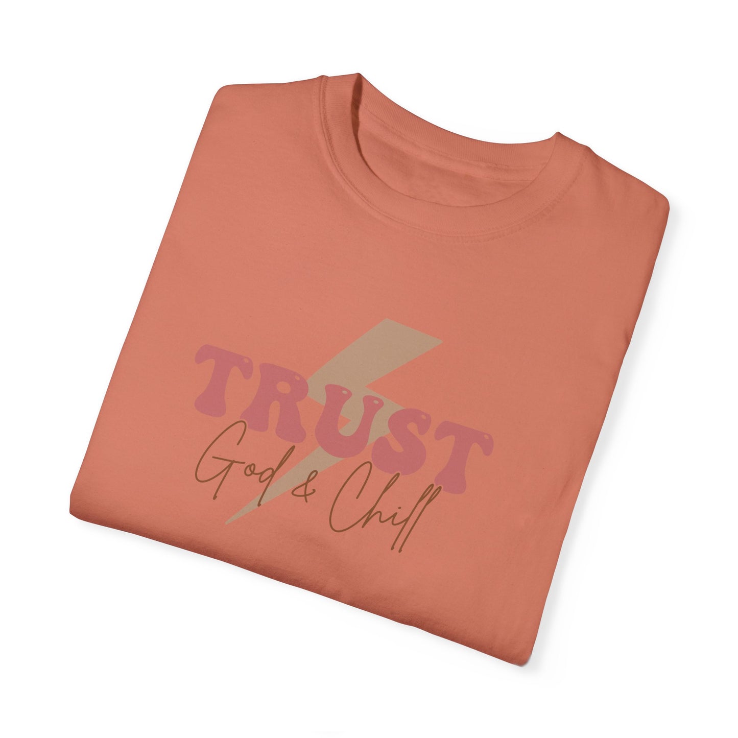 Trust God Garment-Dyed T-Shirt - 'Trust God' Graphic Tee