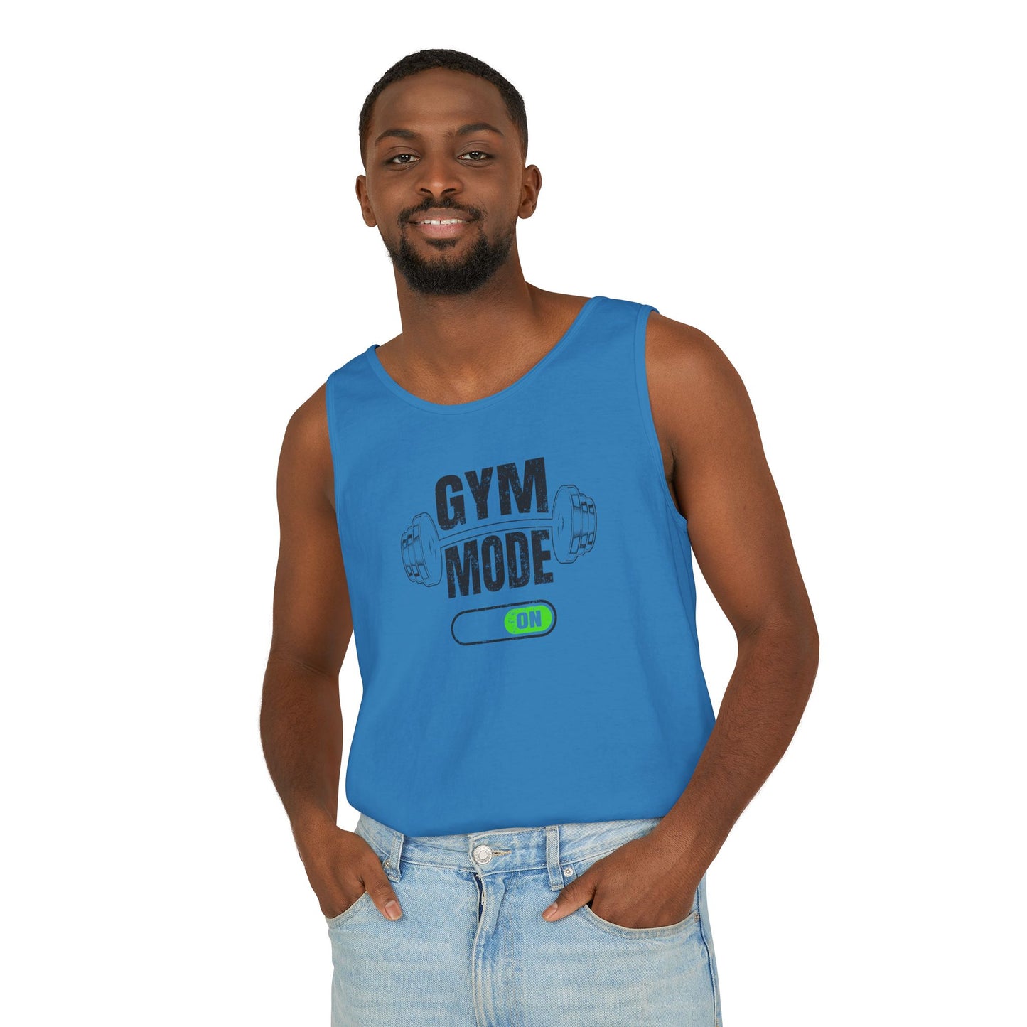 Gym Mode Unisex Tank Top | Fitness Apparel, Workout Shirt, Gymwear, Activewear, Gift for Gym Lovers, Summer Fitness