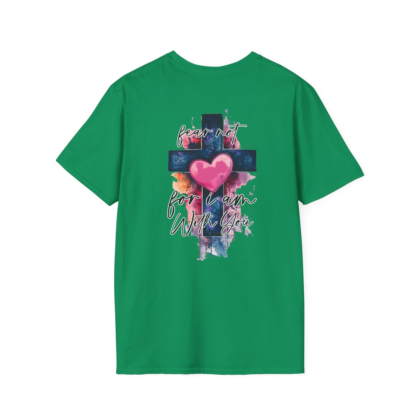 Colorful Heart Cross T-Shirt | Positive Vibes Tee | Faith-Based Apparel | Graphic Tee | Gift for Friends & Family
