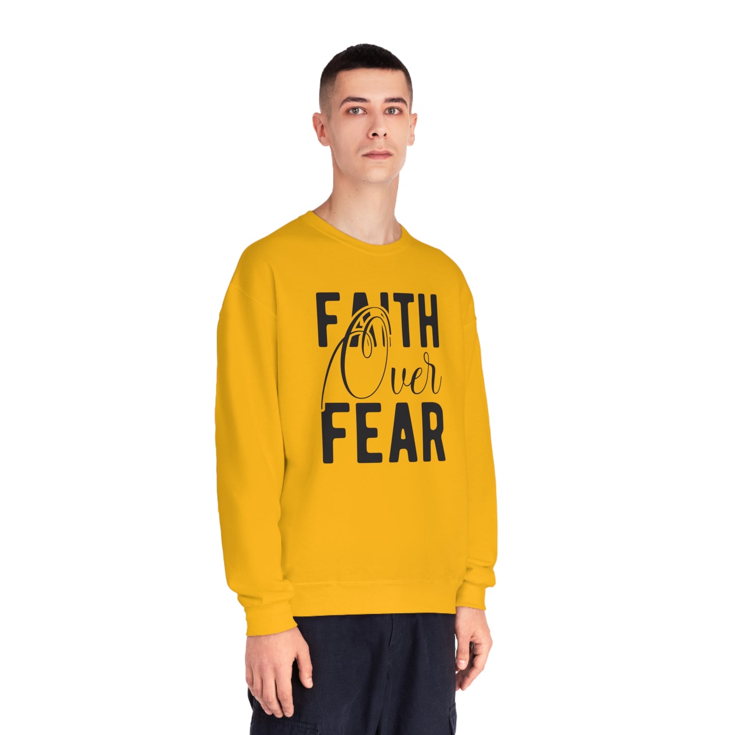 faith over fear NuBlend® Crewneck Sweatshirt