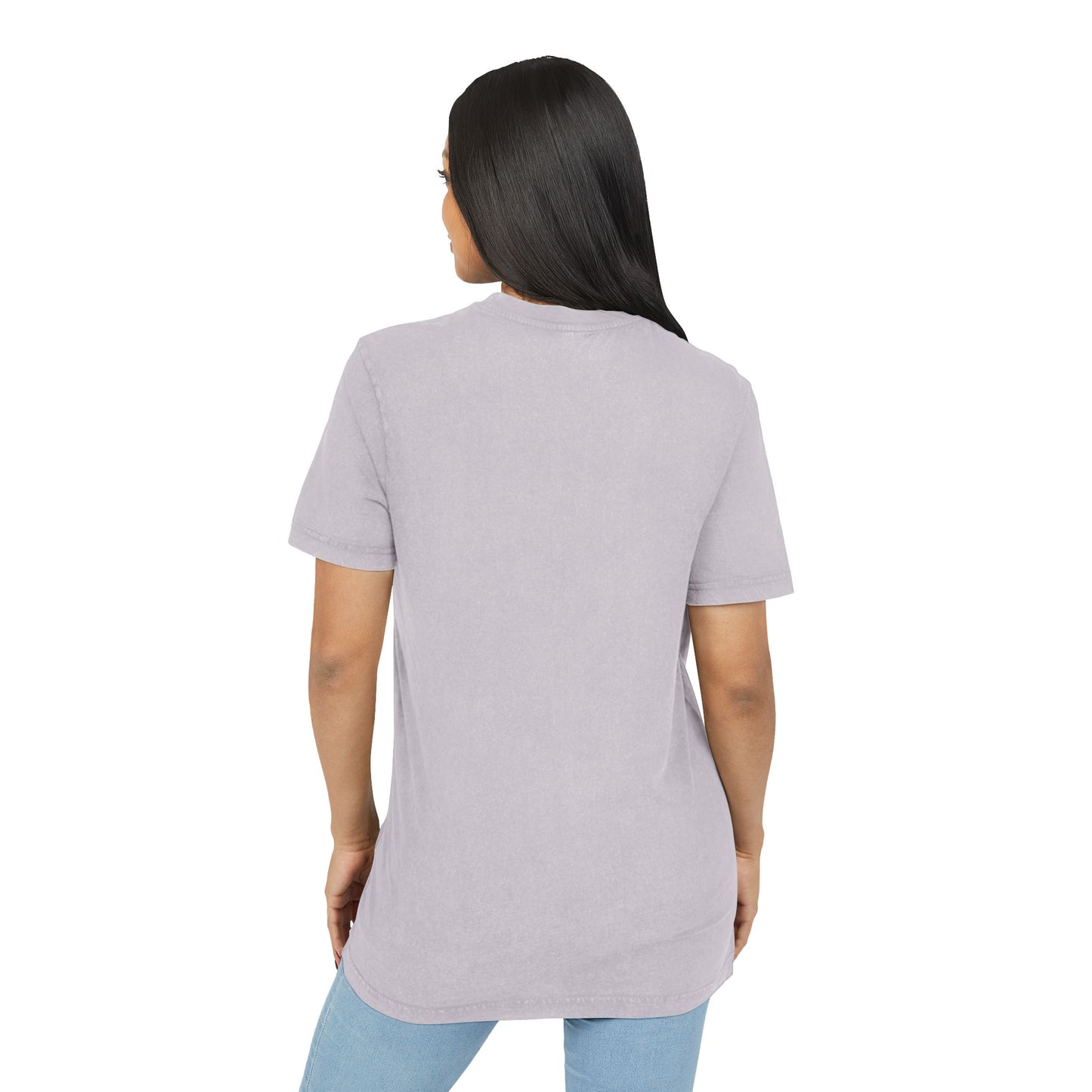 Acid Washed God Tee - Trendy Round Neck Shirt for Casual Style