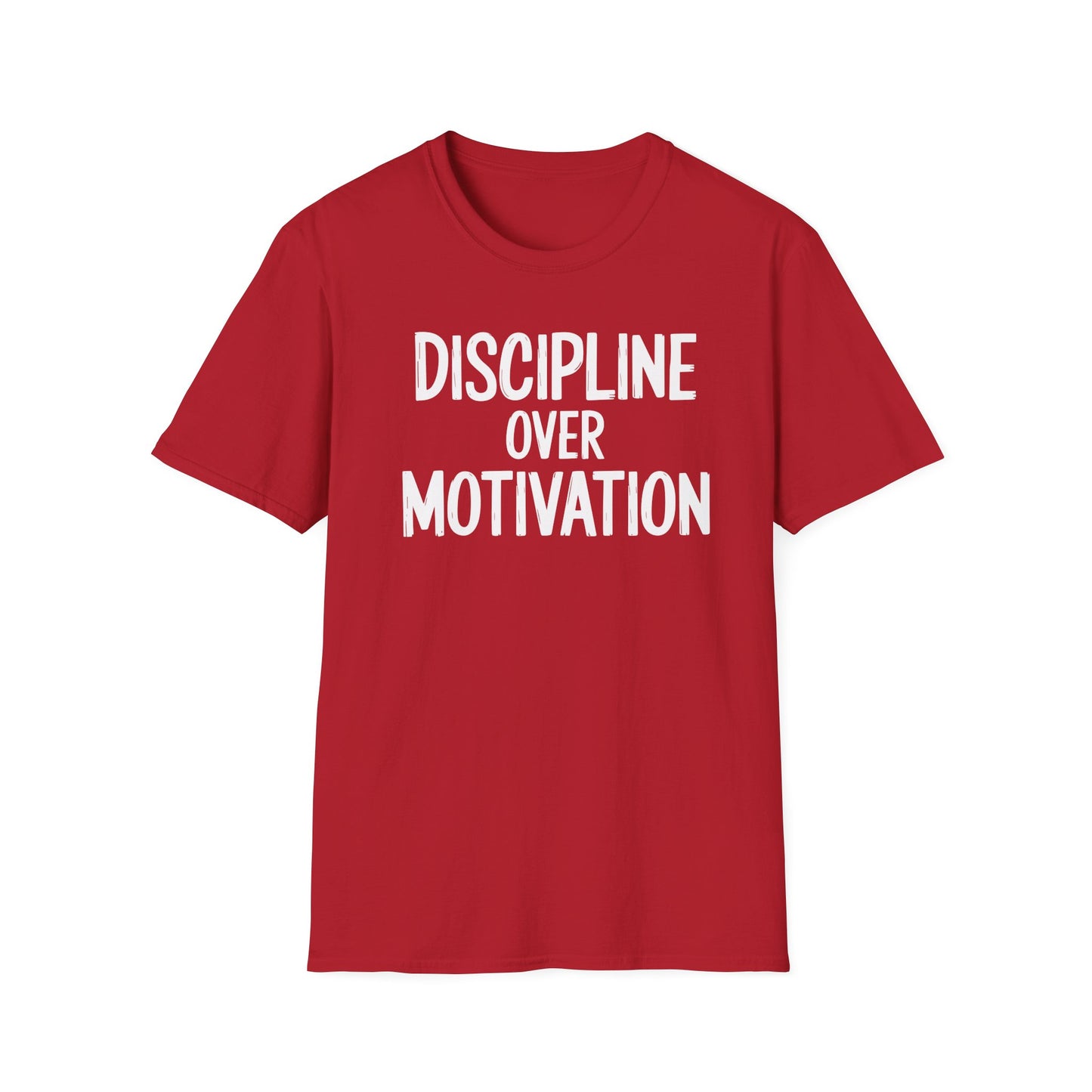 Motivational Unisex T-Shirt - Discipline Over Motivation, Inspirational Tee, Gift for Gym Lovers, Casual Wear, Everyday Fashion