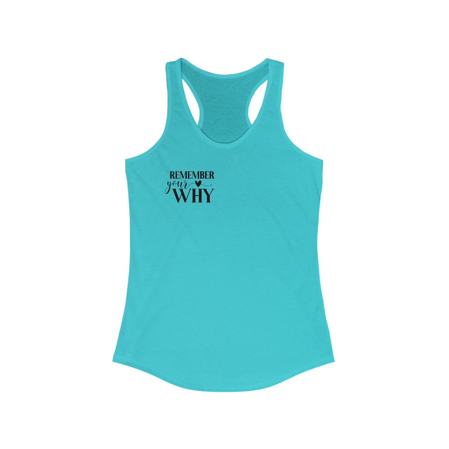 Remember your why Racerback Tank