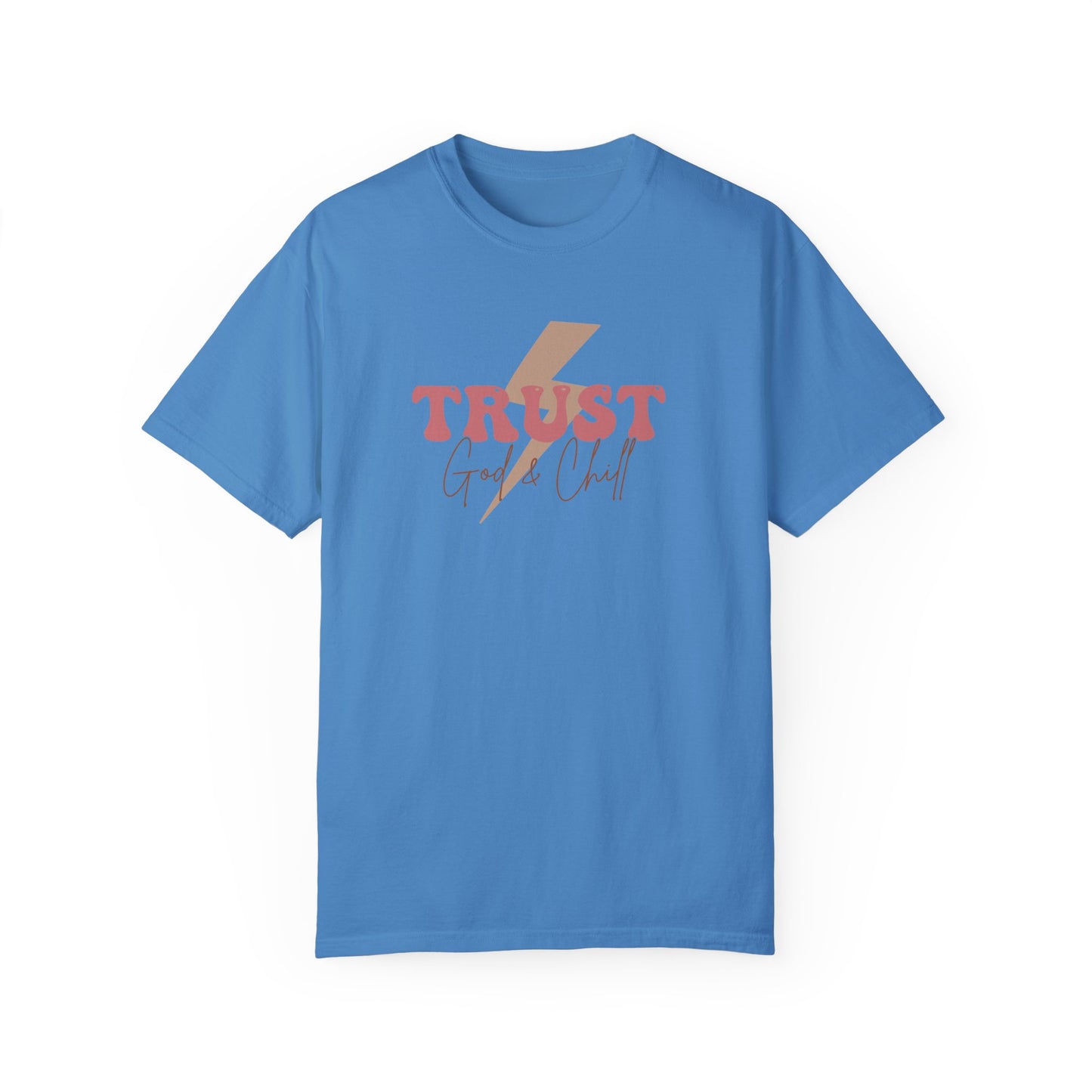 Trust God Garment-Dyed T-Shirt - 'Trust God' Graphic Tee