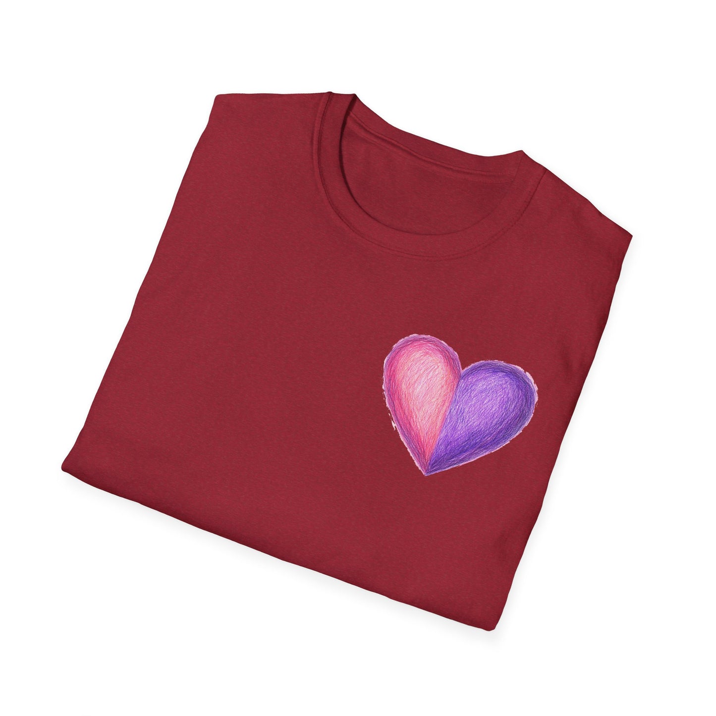 Colorful Heart Cross T-Shirt | Positive Vibes Tee | Faith-Based Apparel | Graphic Tee | Gift for Friends & Family