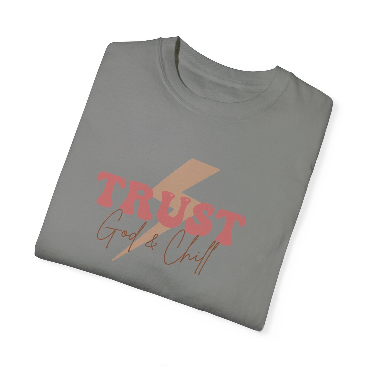 Trust God Garment-Dyed T-Shirt - 'Trust God' Graphic Tee