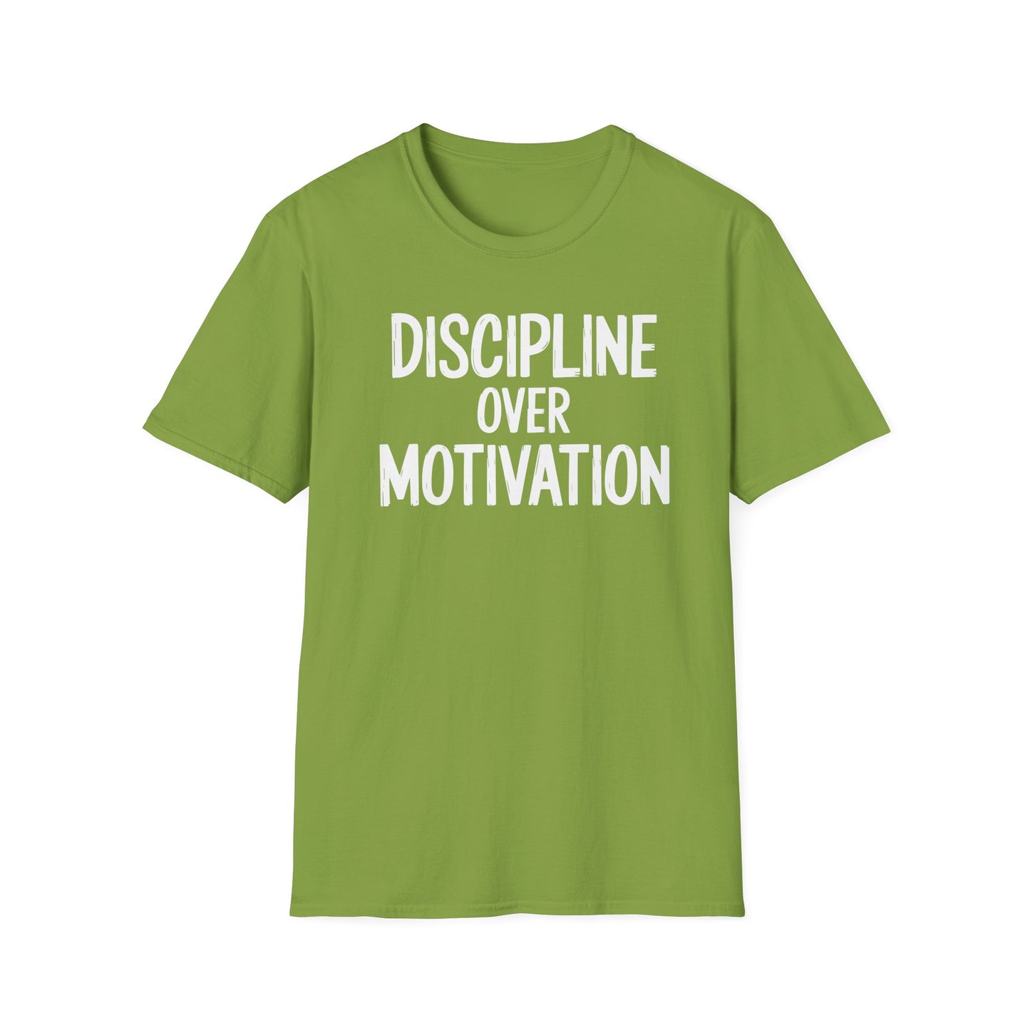 Motivational Unisex T-Shirt - Discipline Over Motivation, Inspirational Tee, Gift for Gym Lovers, Casual Wear, Everyday Fashion