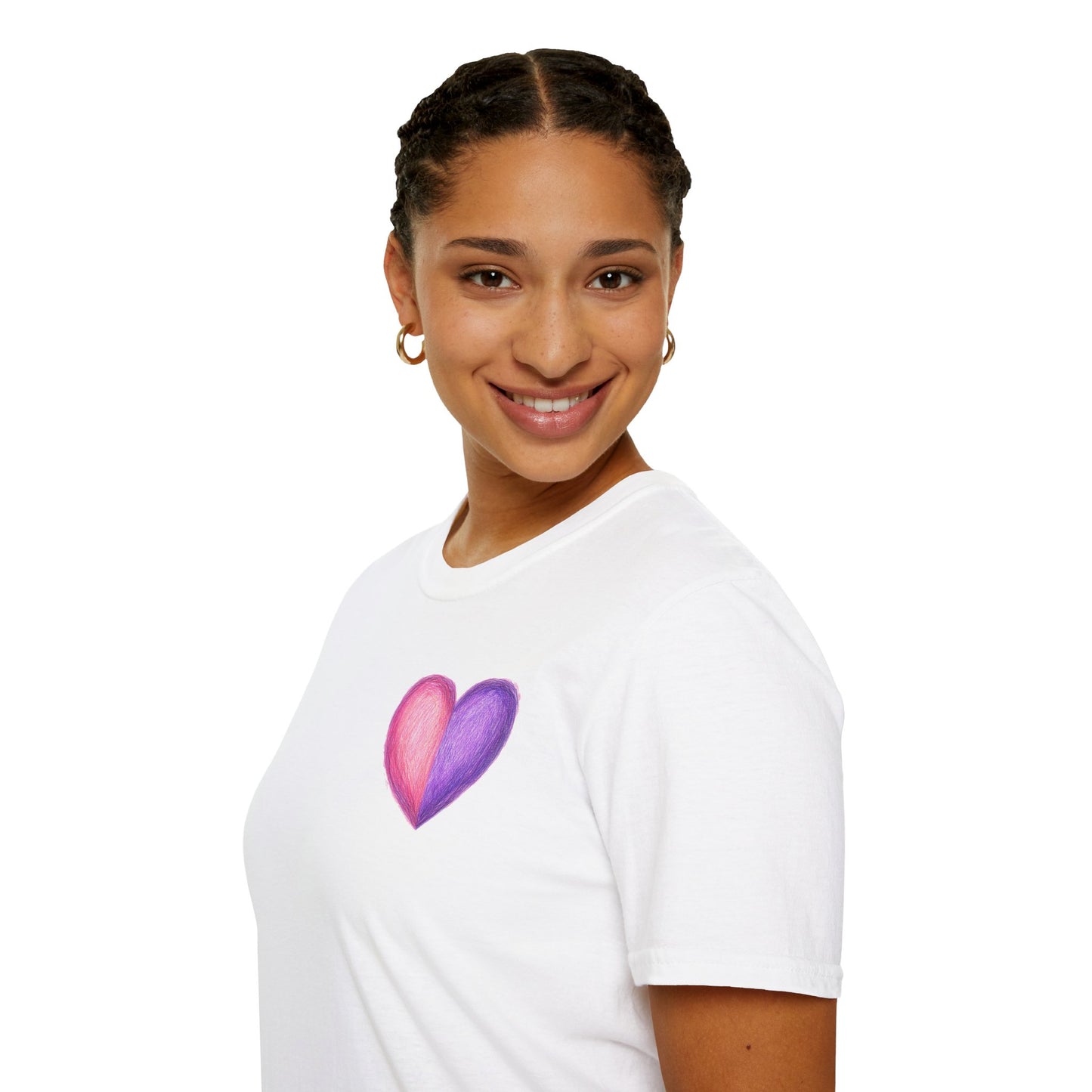 Colorful Heart Cross T-Shirt | Positive Vibes Tee | Faith-Based Apparel | Graphic Tee | Gift for Friends & Family