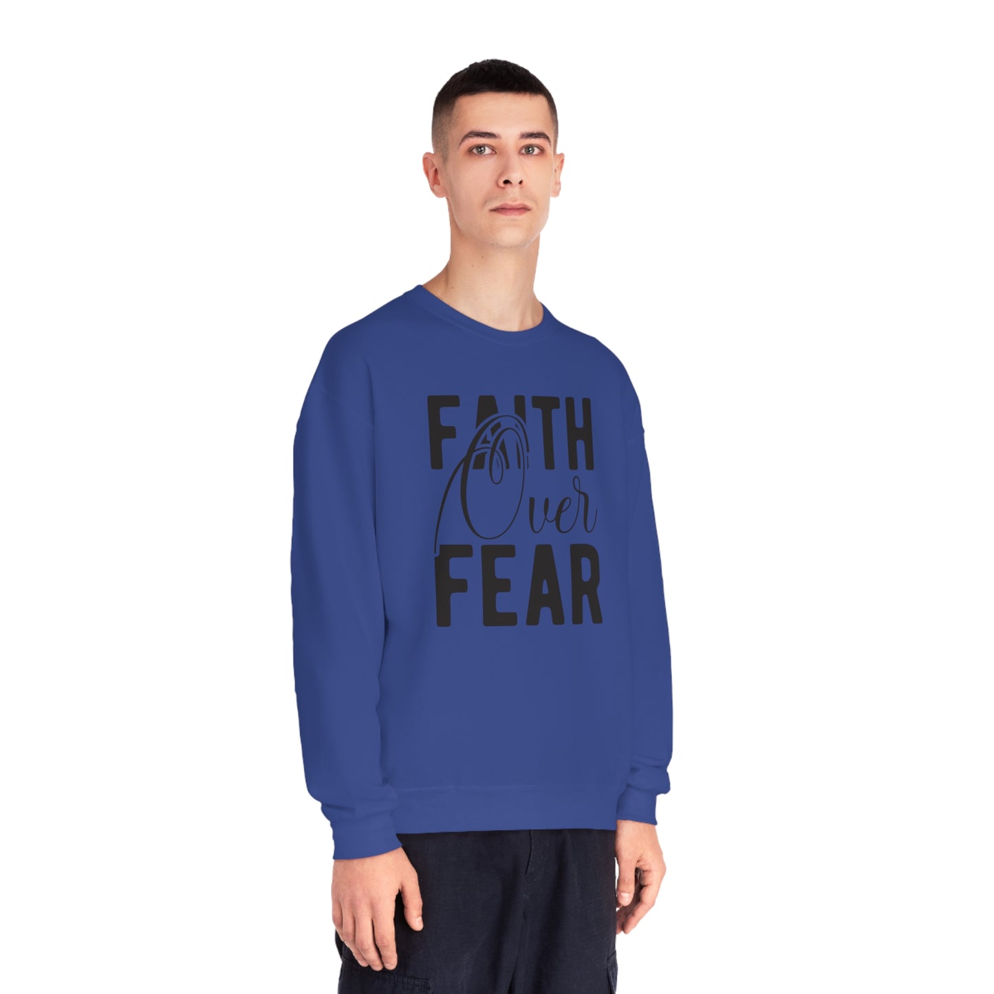 faith over fear NuBlend® Crewneck Sweatshirt