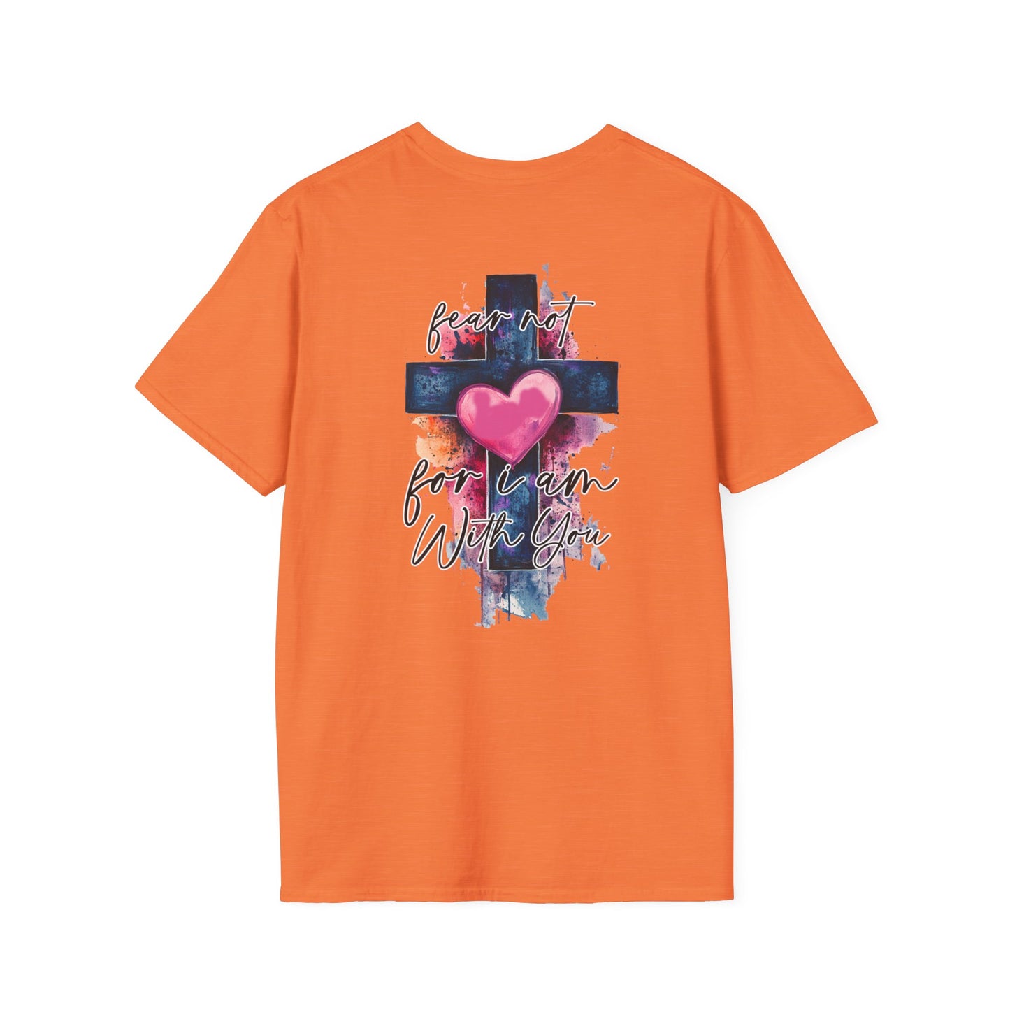 Colorful Heart Cross T-Shirt | Positive Vibes Tee | Faith-Based Apparel | Graphic Tee | Gift for Friends & Family