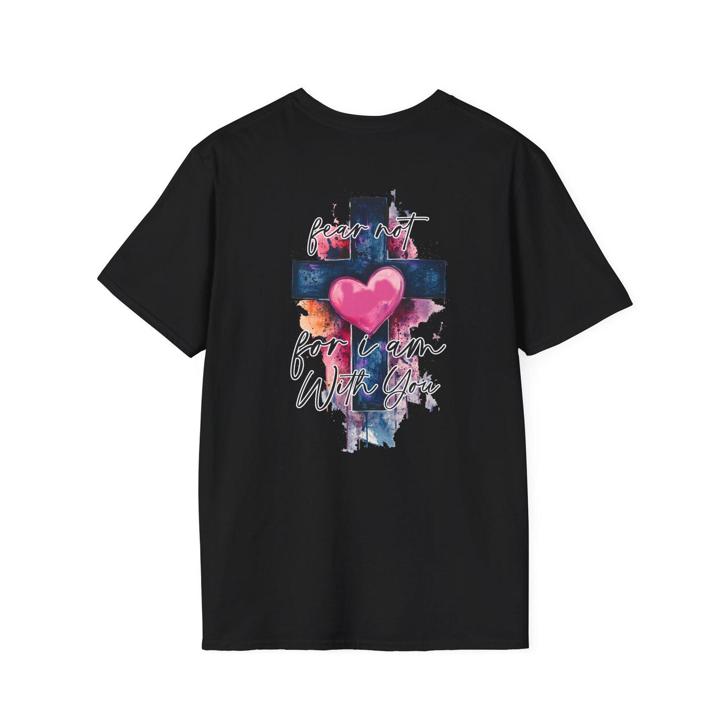Colorful Heart Cross T-Shirt | Positive Vibes Tee | Faith-Based Apparel | Graphic Tee | Gift for Friends & Family