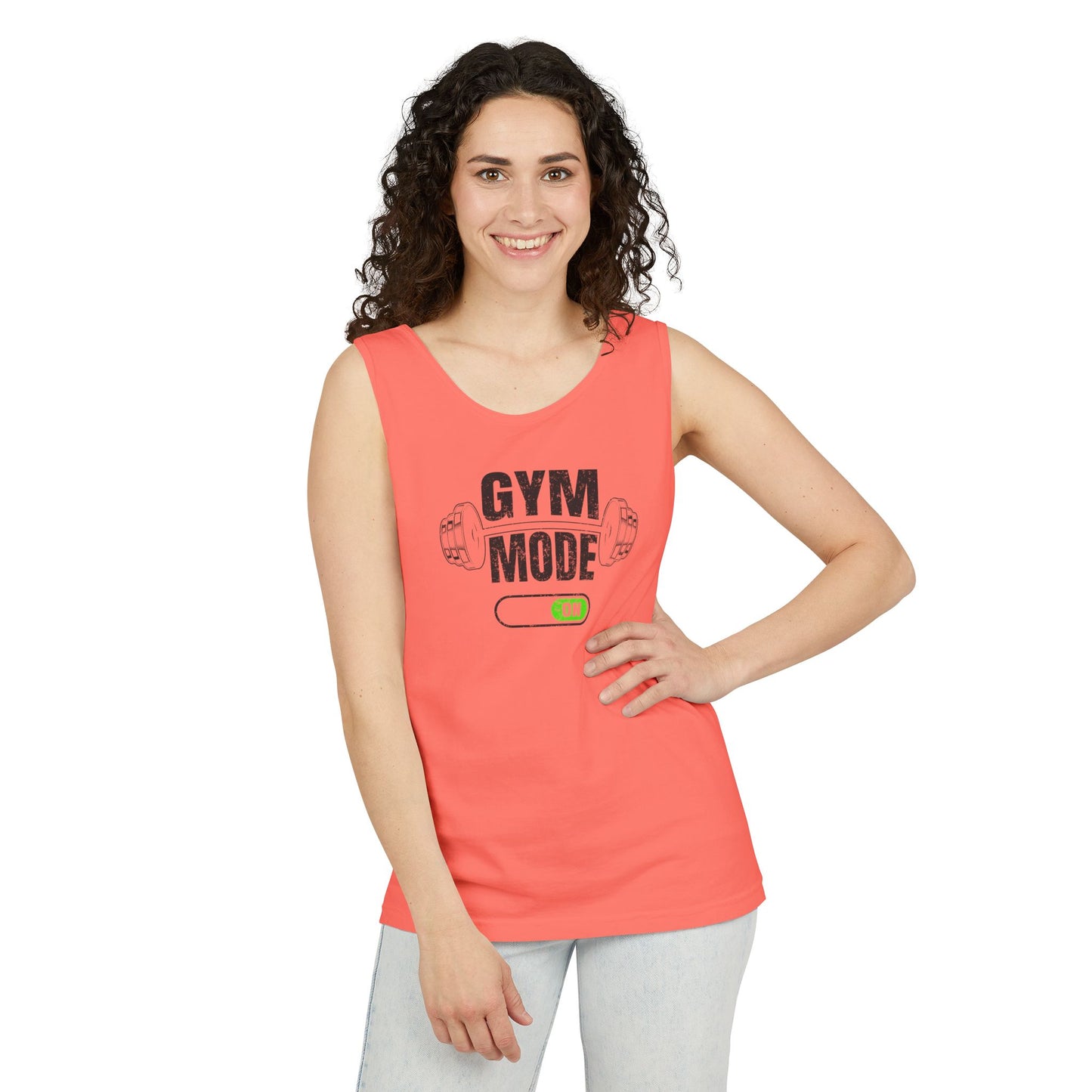 Gym Mode Unisex Tank Top | Fitness Apparel, Workout Shirt, Gymwear, Activewear, Gift for Gym Lovers, Summer Fitness