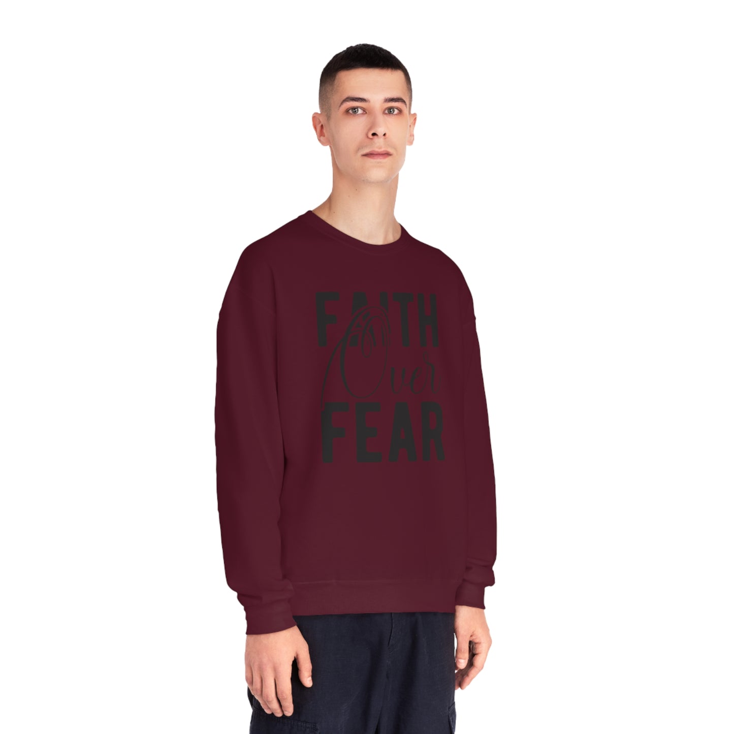 faith over fear NuBlend® Crewneck Sweatshirt