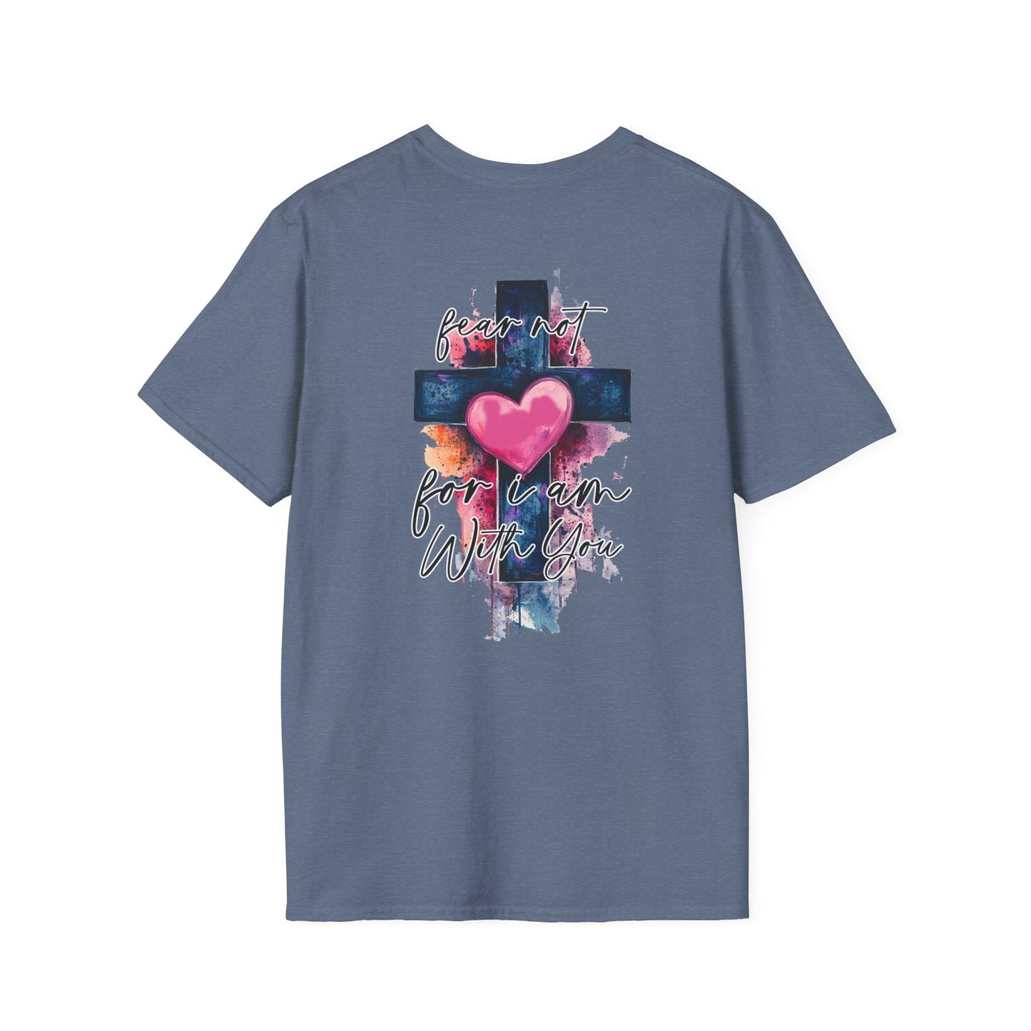 Colorful Heart Cross T-Shirt | Positive Vibes Tee | Faith-Based Apparel | Graphic Tee | Gift for Friends & Family