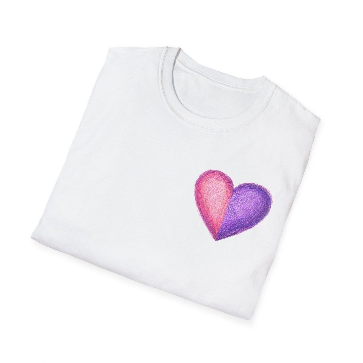 Colorful Heart Cross T-Shirt | Positive Vibes Tee | Faith-Based Apparel | Graphic Tee | Gift for Friends & Family