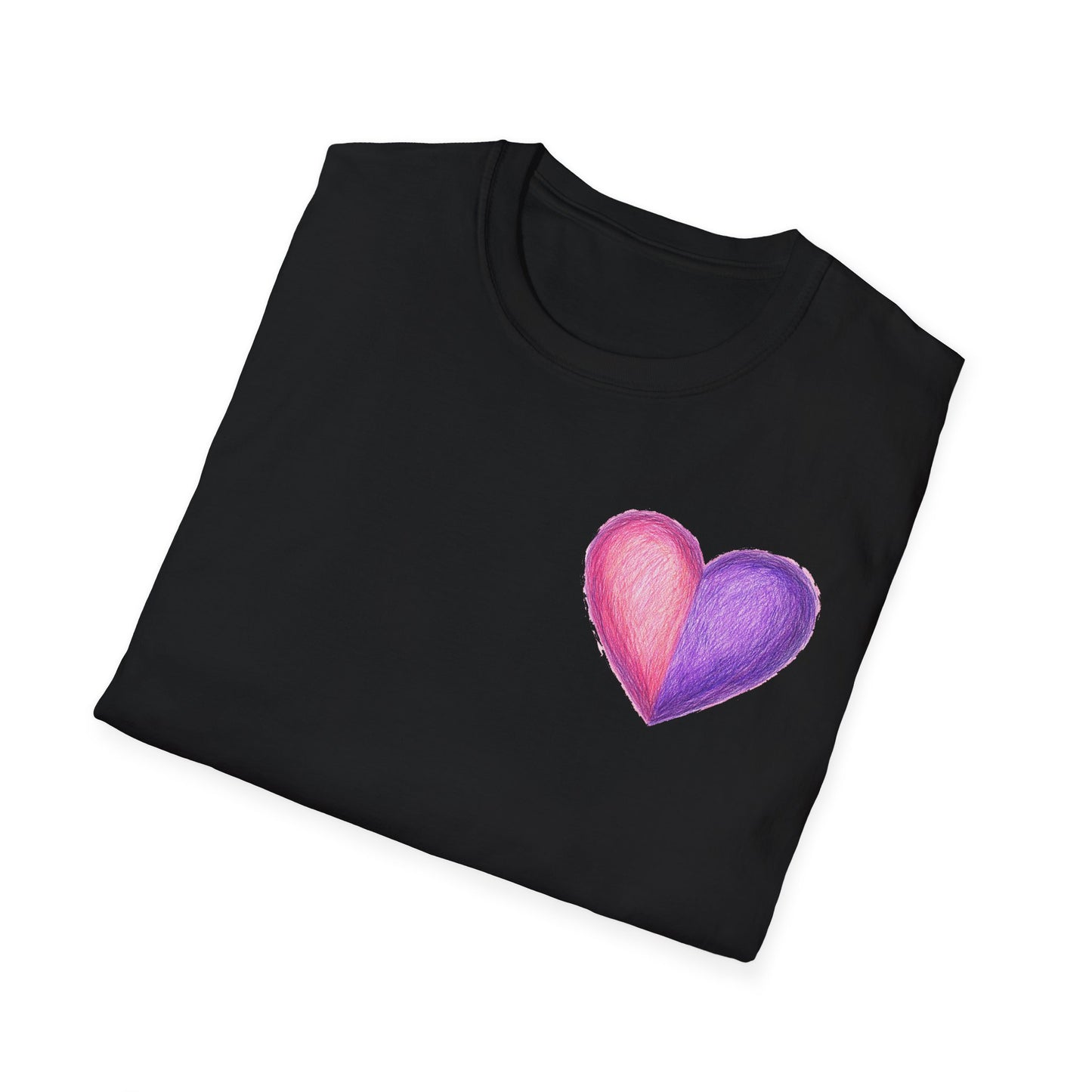 Colorful Heart Cross T-Shirt | Positive Vibes Tee | Faith-Based Apparel | Graphic Tee | Gift for Friends & Family