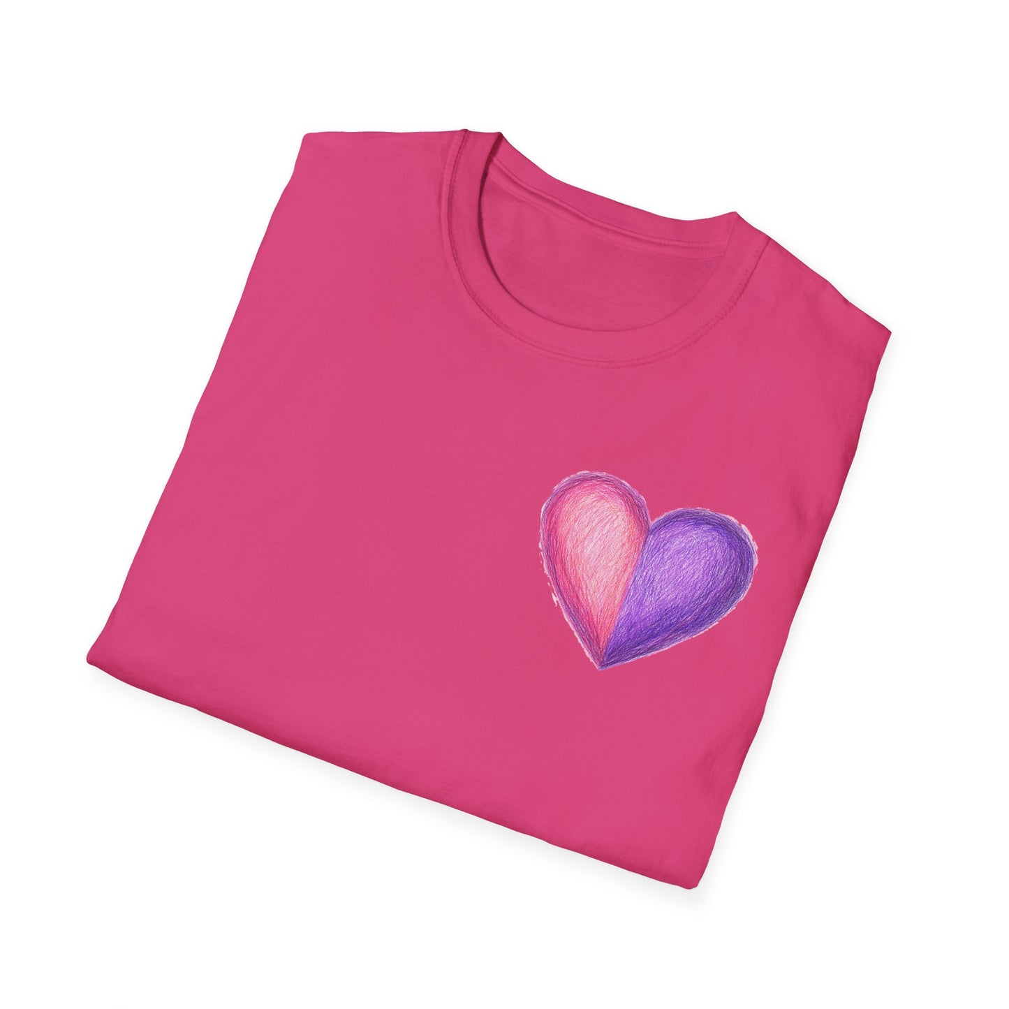Colorful Heart Cross T-Shirt | Positive Vibes Tee | Faith-Based Apparel | Graphic Tee | Gift for Friends & Family