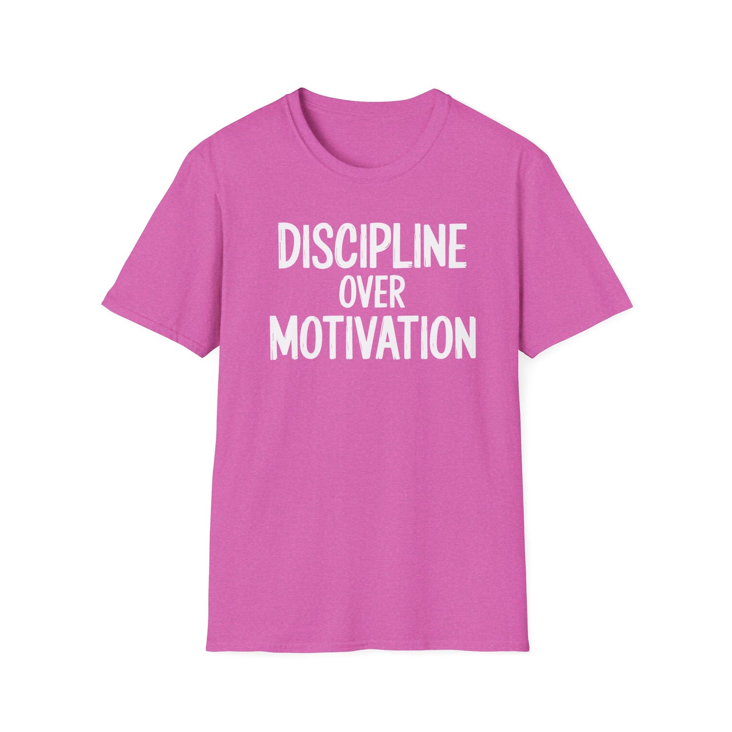 Motivational Unisex T-Shirt - Discipline Over Motivation, Inspirational Tee, Gift for Gym Lovers, Casual Wear, Everyday Fashion