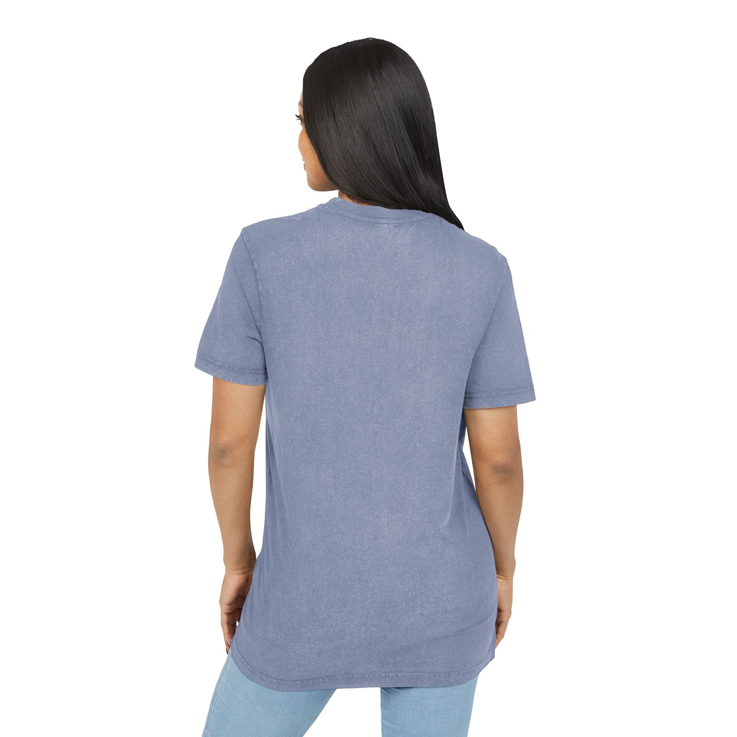Acid Washed God Tee - Trendy Round Neck Shirt for Casual Style