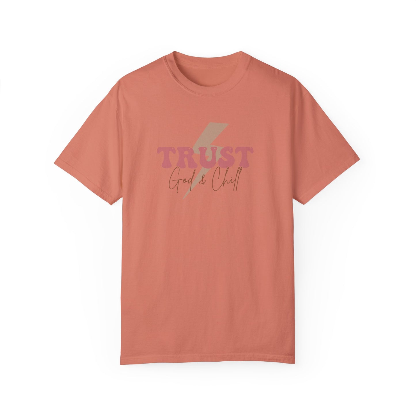 Trust God Garment-Dyed T-Shirt - 'Trust God' Graphic Tee