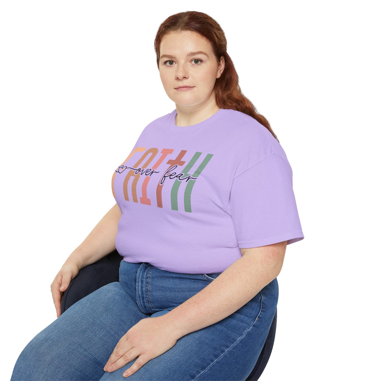 Faith Over Fear Ultra Cotton Tee, Inspirational Shirt, Everyday Wear, Gift for Believers, Faith-Based Apparel