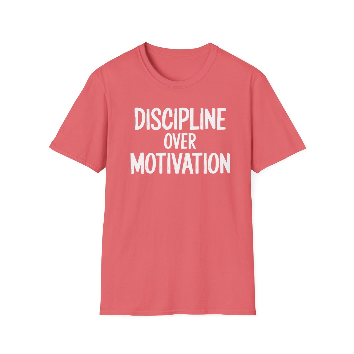 Motivational Unisex T-Shirt - Discipline Over Motivation, Inspirational Tee, Gift for Gym Lovers, Casual Wear, Everyday Fashion