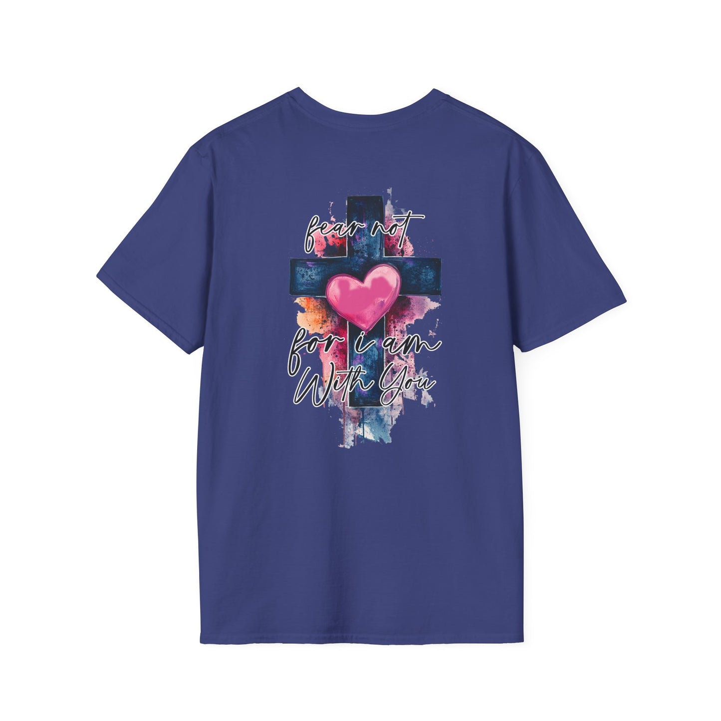 Colorful Heart Cross T-Shirt | Positive Vibes Tee | Faith-Based Apparel | Graphic Tee | Gift for Friends & Family
