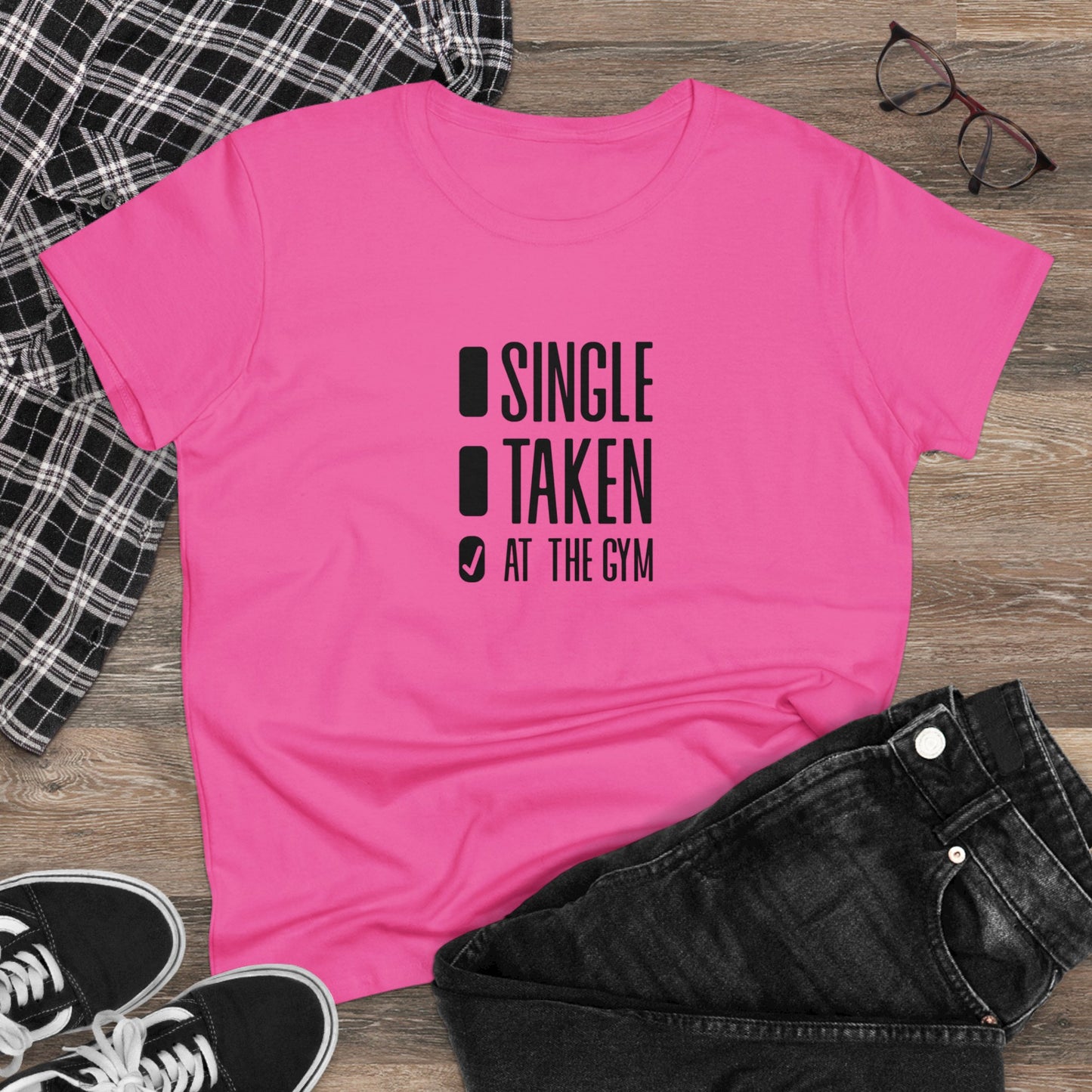 Women's at the gym Midweight Cotton Tee