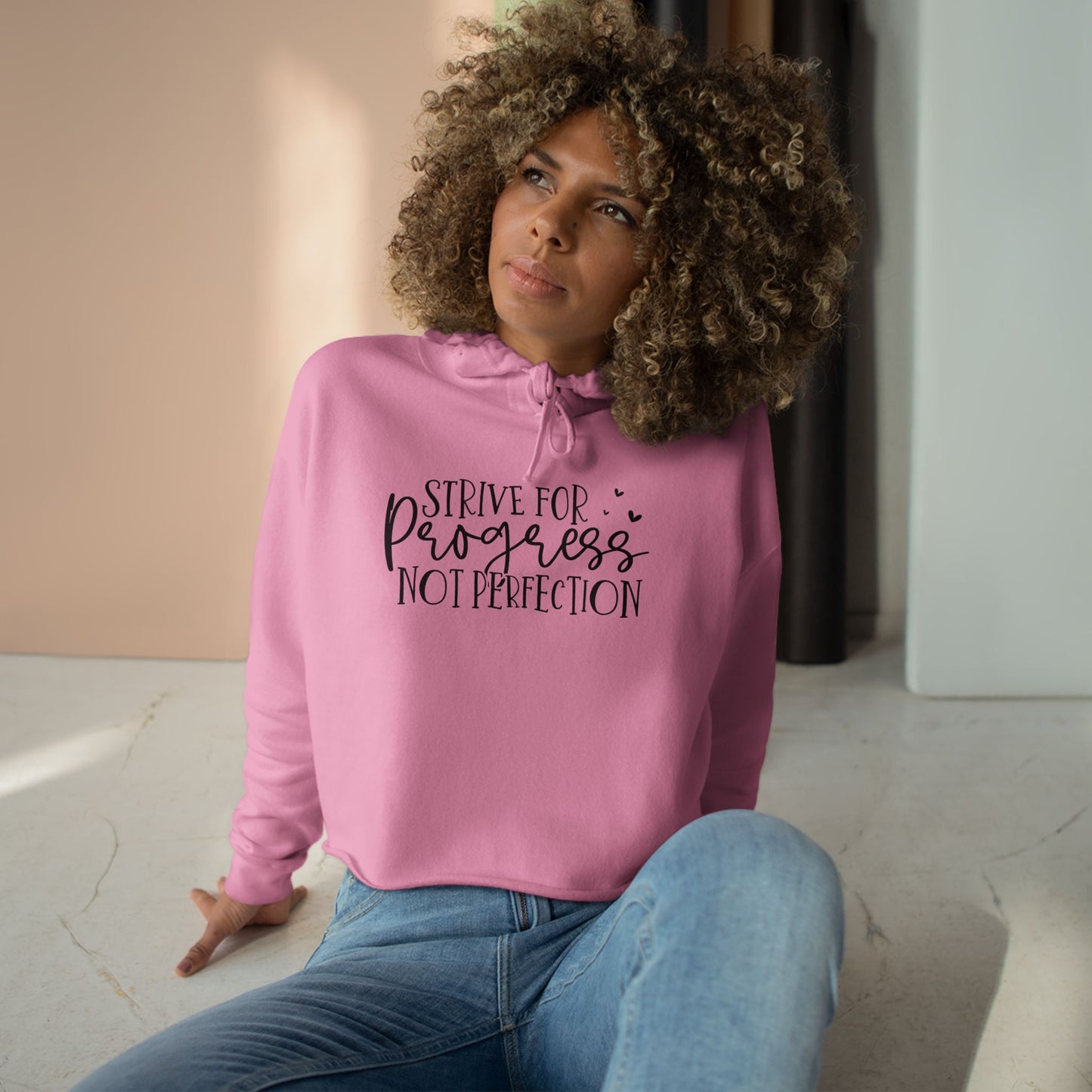 progress Crop Hoodie