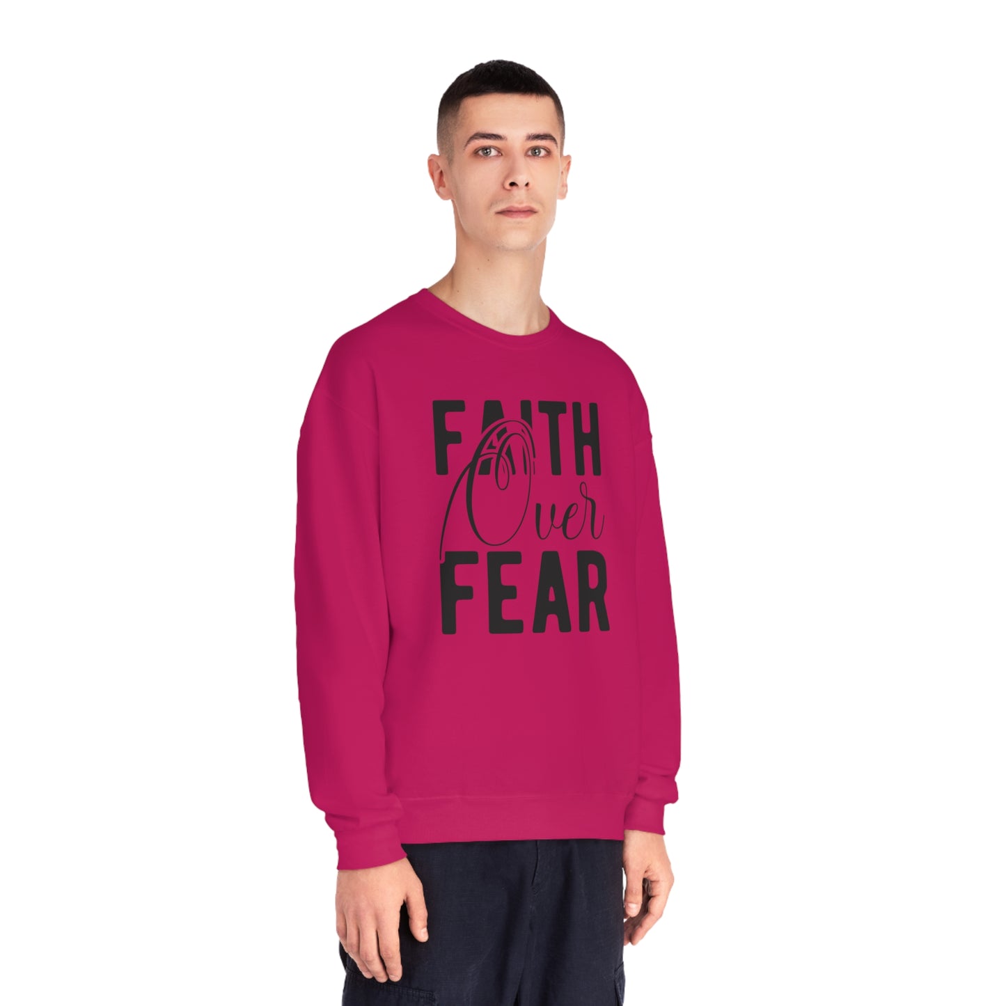 faith over fear NuBlend® Crewneck Sweatshirt