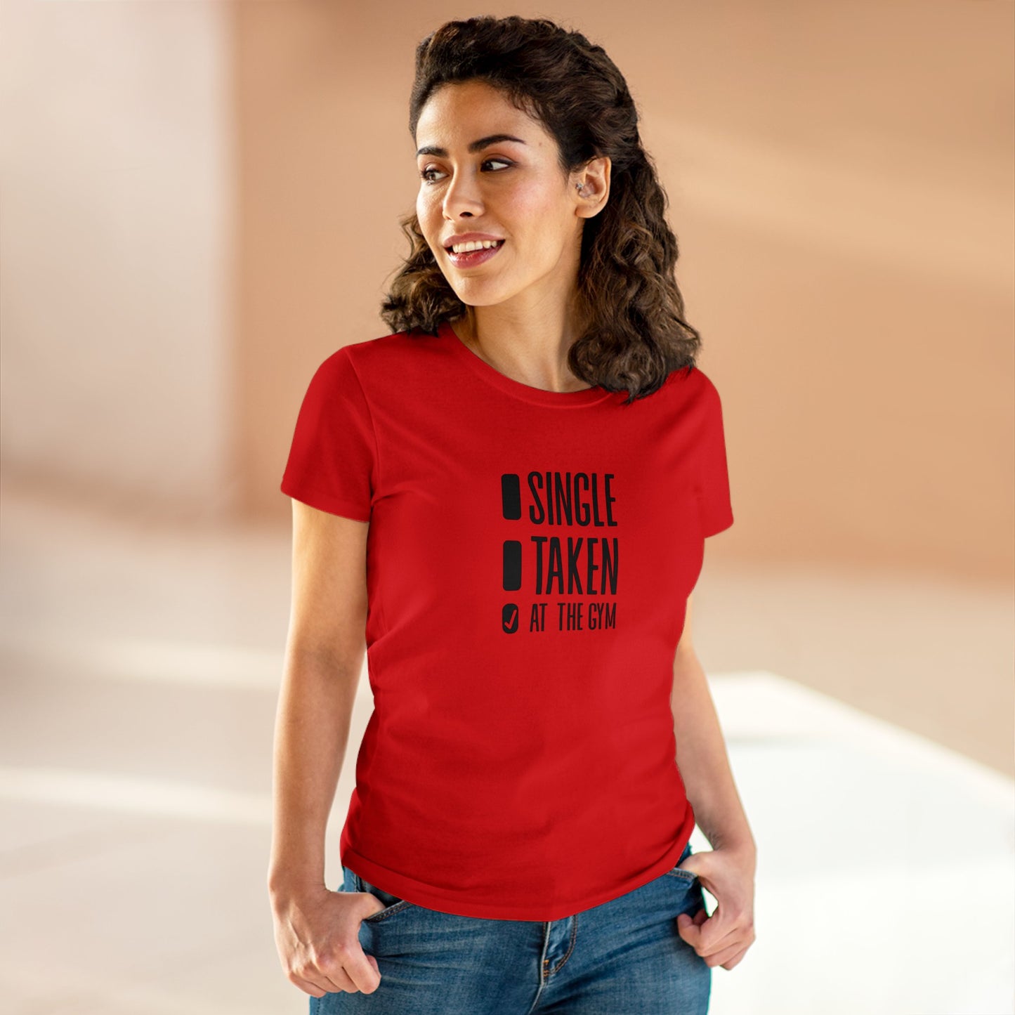 Women's at the gym Midweight Cotton Tee