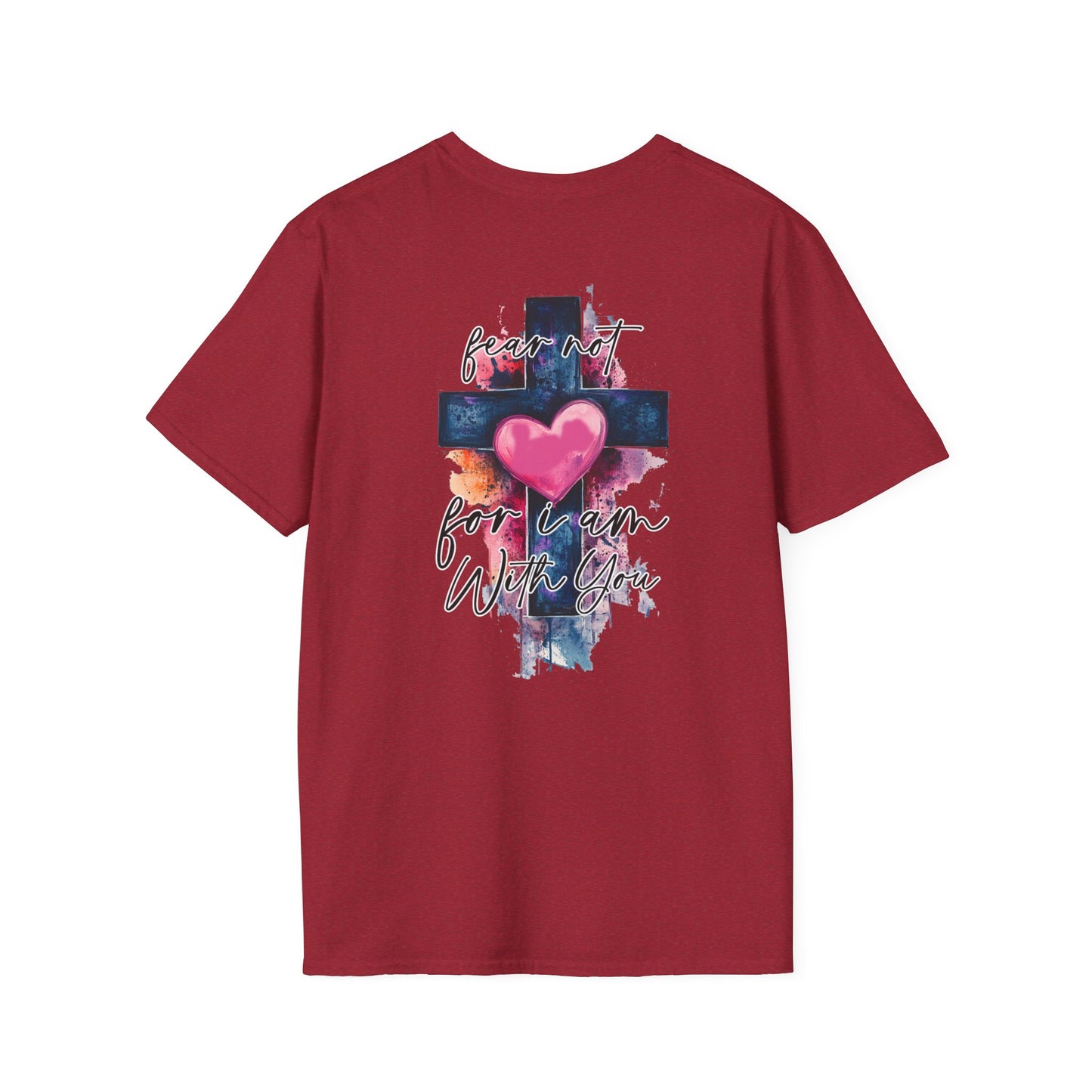 Colorful Heart Cross T-Shirt | Positive Vibes Tee | Faith-Based Apparel | Graphic Tee | Gift for Friends & Family
