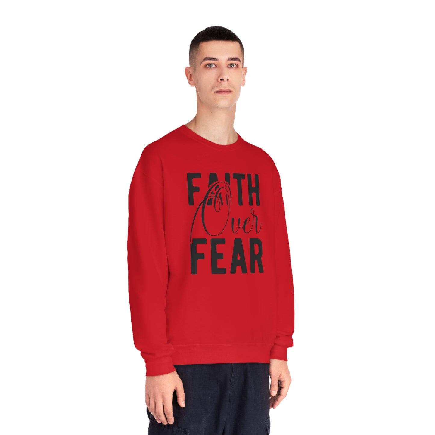 faith over fear NuBlend® Crewneck Sweatshirt