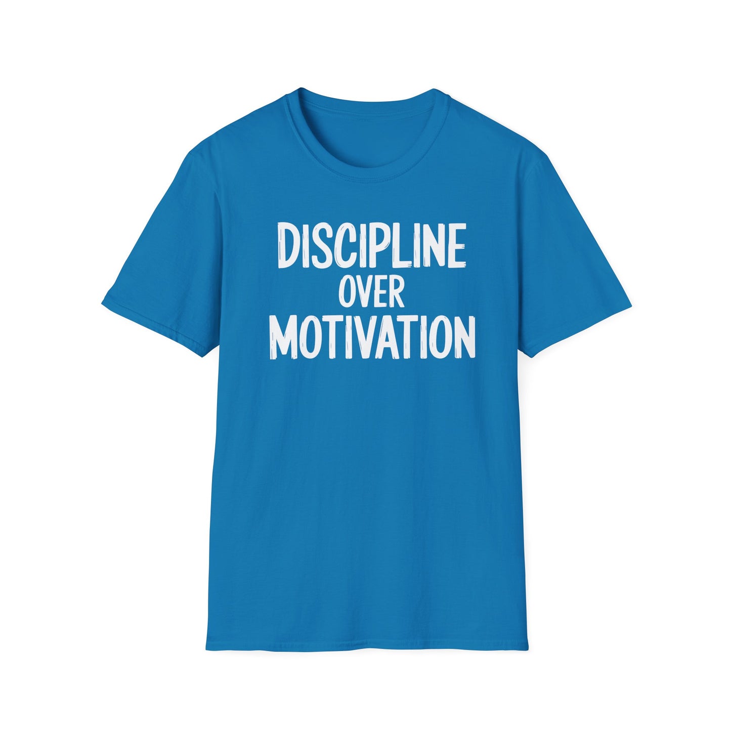 Motivational Unisex T-Shirt - Discipline Over Motivation, Inspirational Tee, Gift for Gym Lovers, Casual Wear, Everyday Fashion