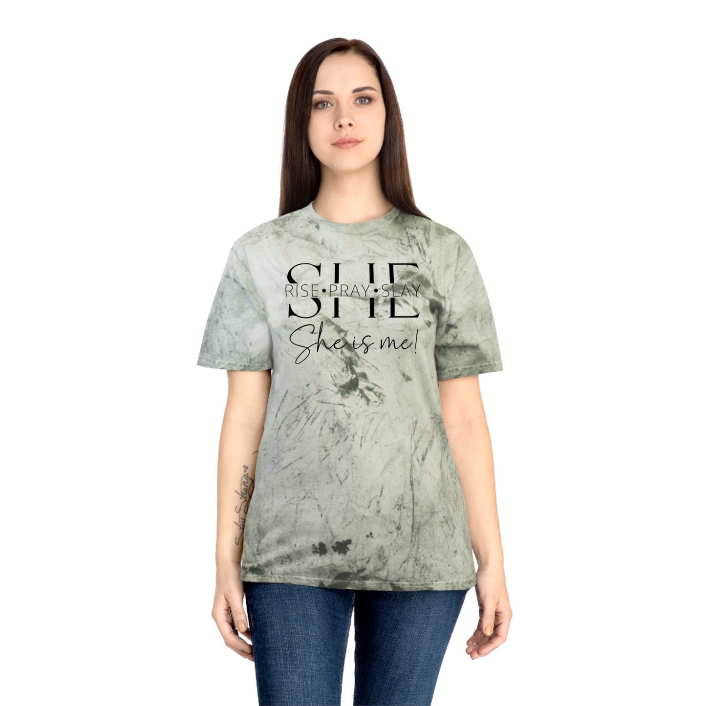 she rise pray slay Color Blast T-Shirt