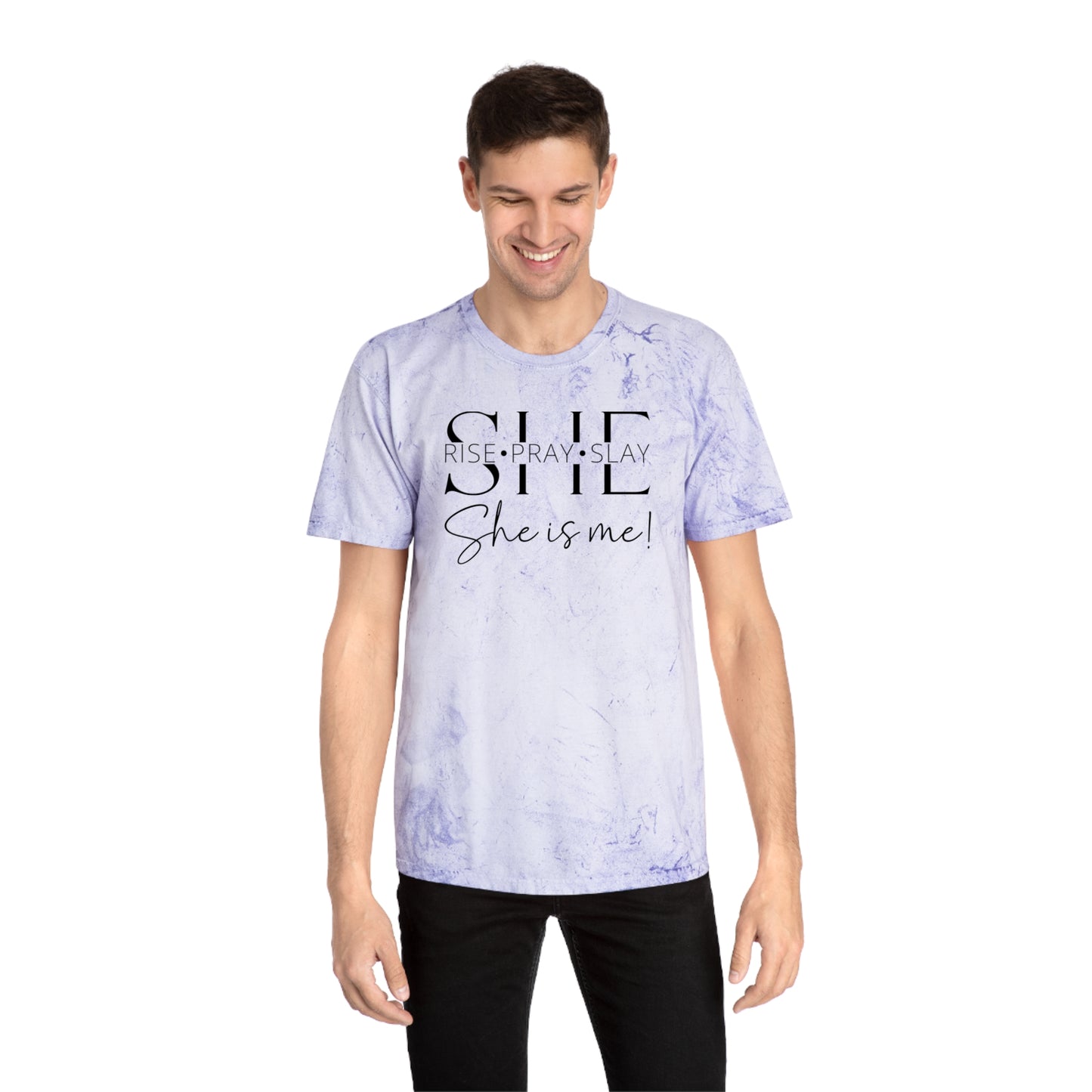 she rise pray slay Color Blast T-Shirt