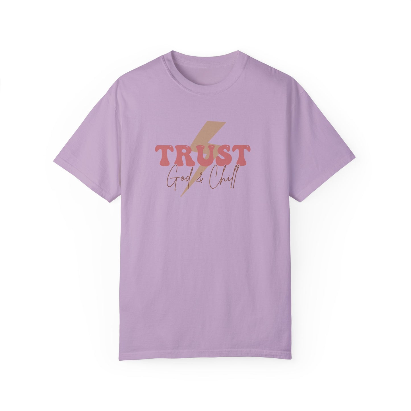 Trust God Garment-Dyed T-Shirt - 'Trust God' Graphic Tee