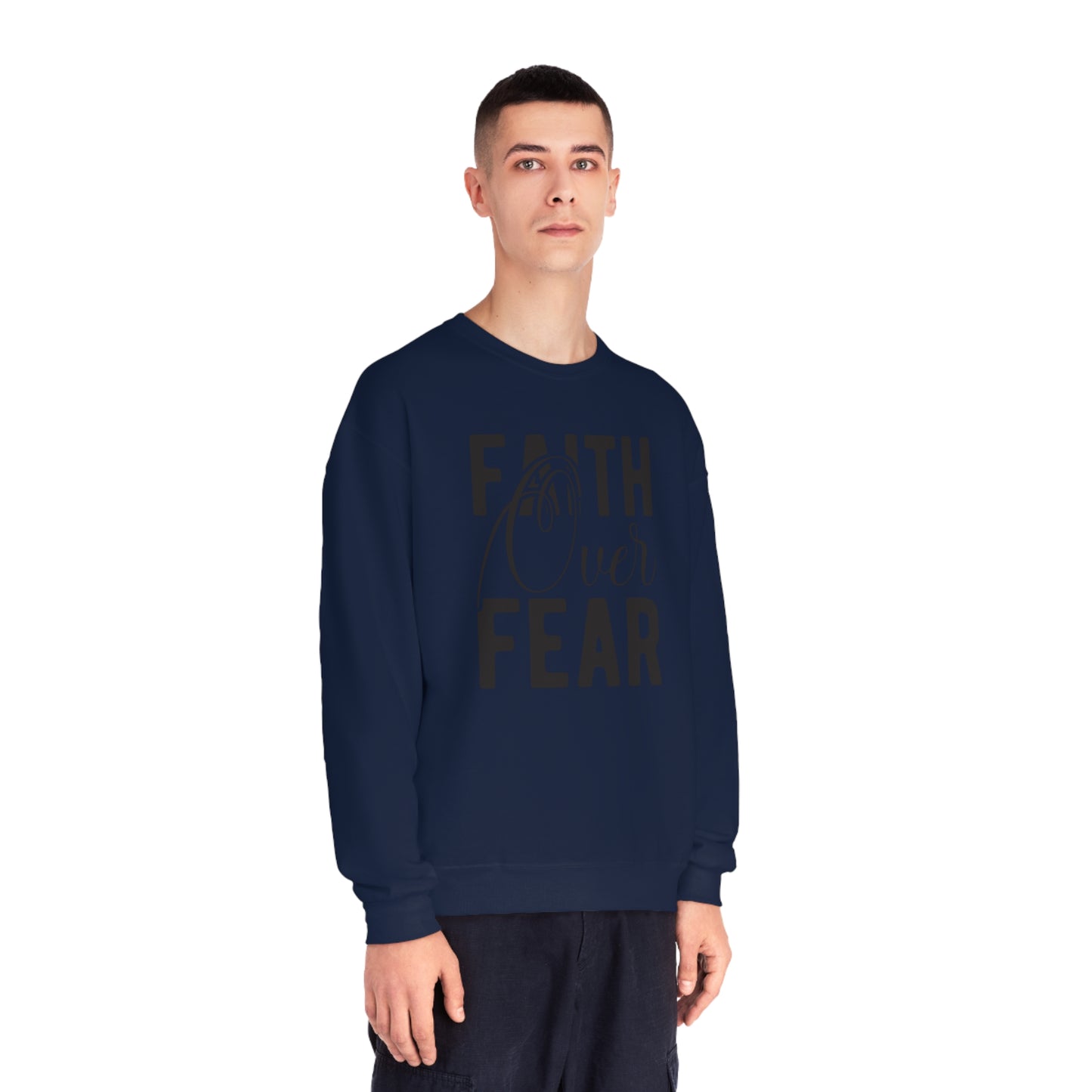 faith over fear NuBlend® Crewneck Sweatshirt