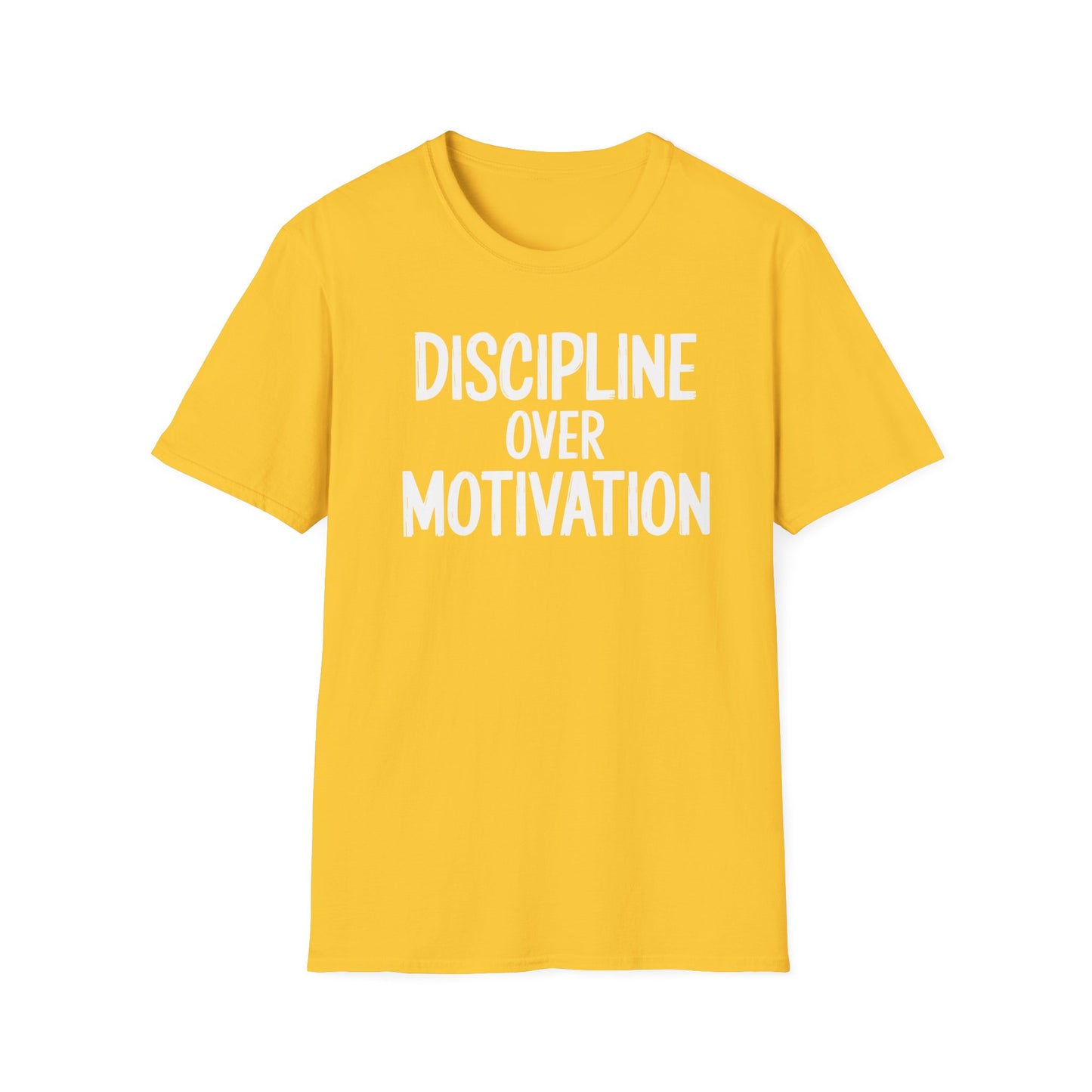 Motivational Unisex T-Shirt - Discipline Over Motivation, Inspirational Tee, Gift for Gym Lovers, Casual Wear, Everyday Fashion