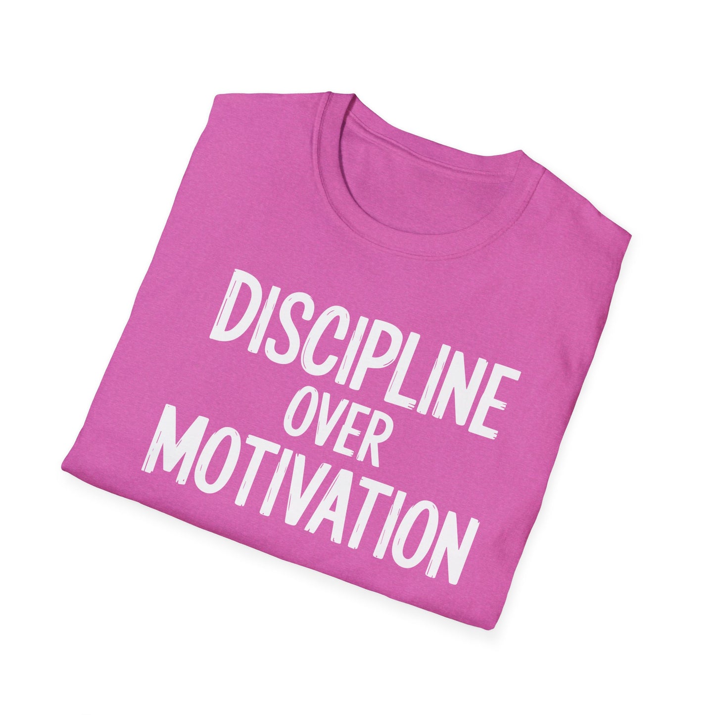 Motivational Unisex T-Shirt - Discipline Over Motivation, Inspirational Tee, Gift for Gym Lovers, Casual Wear, Everyday Fashion