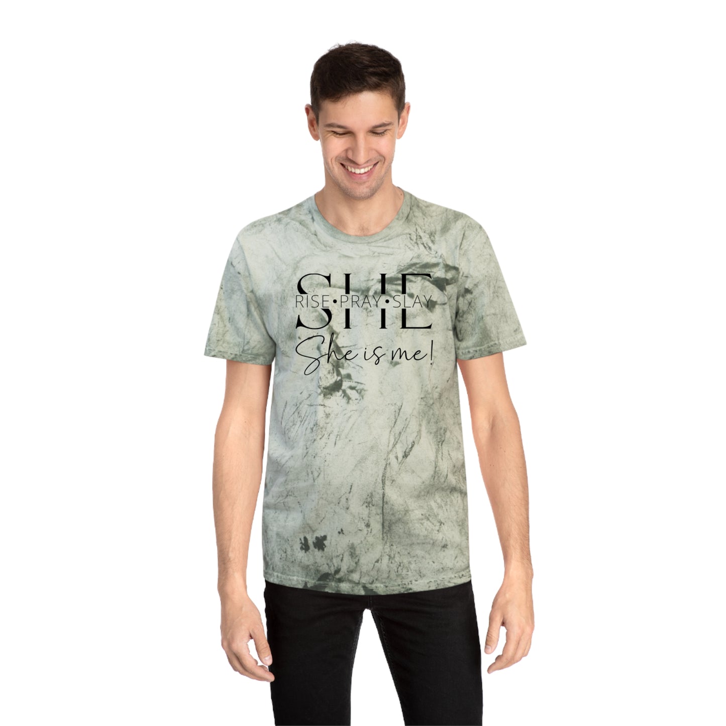 she rise pray slay Color Blast T-Shirt