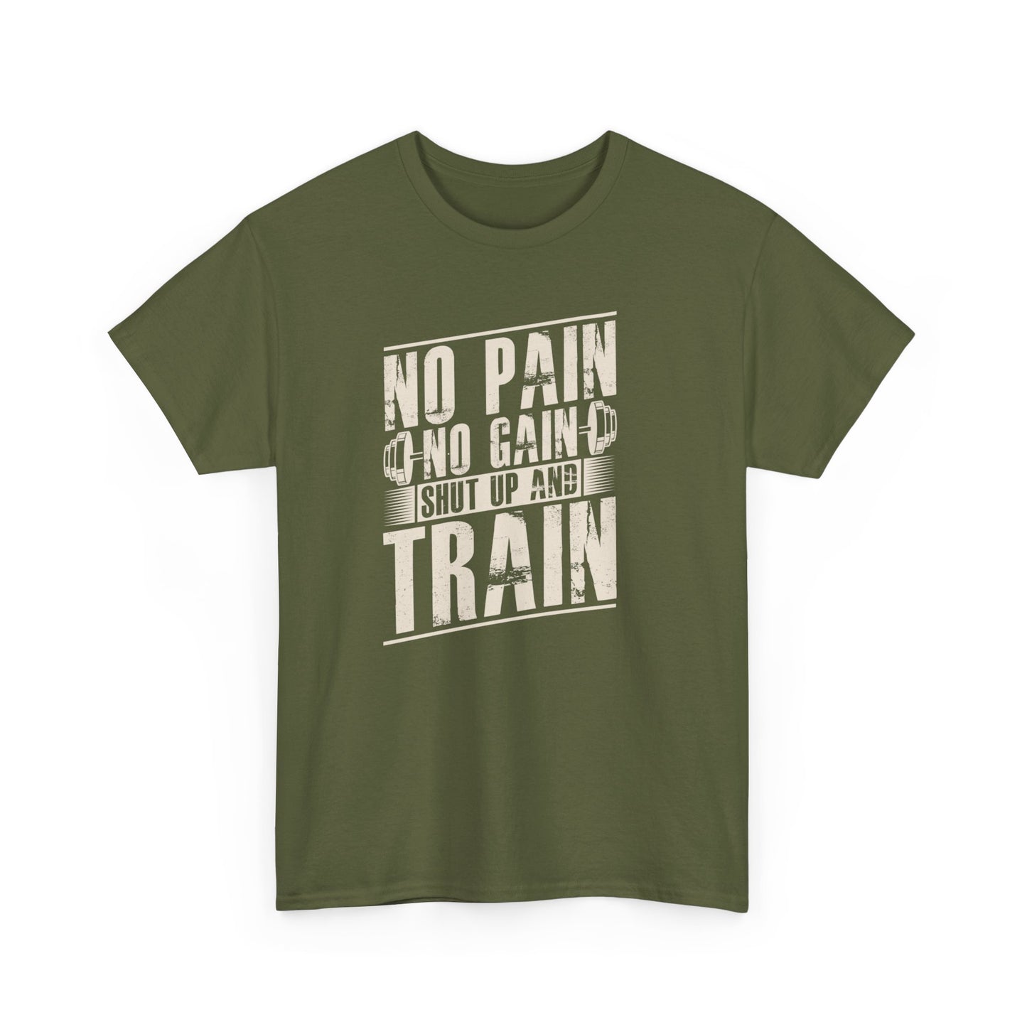 shutup and train Heavy Cotton Tee